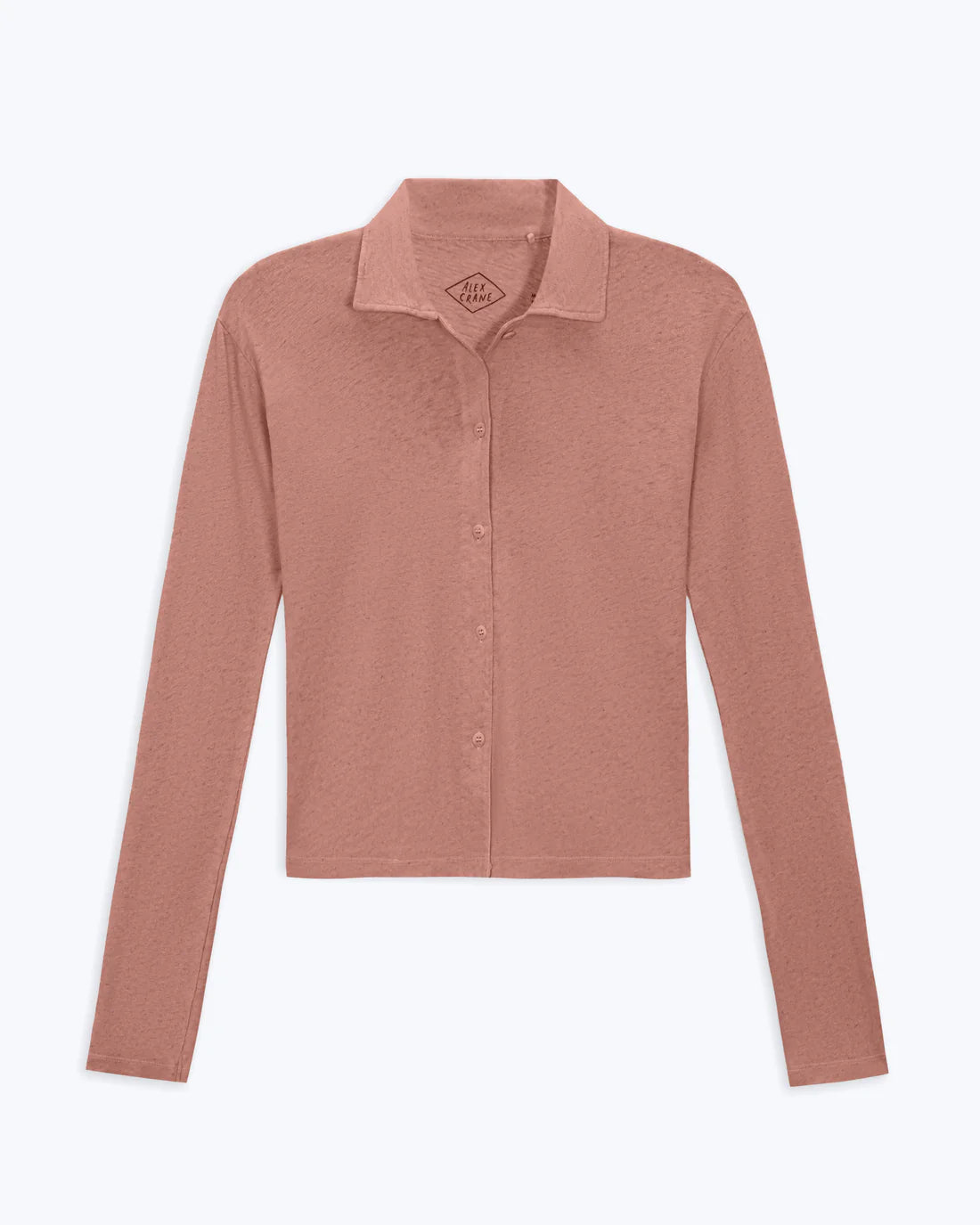 Women's Long Sleeve Knit Ola Shirt - Rose
