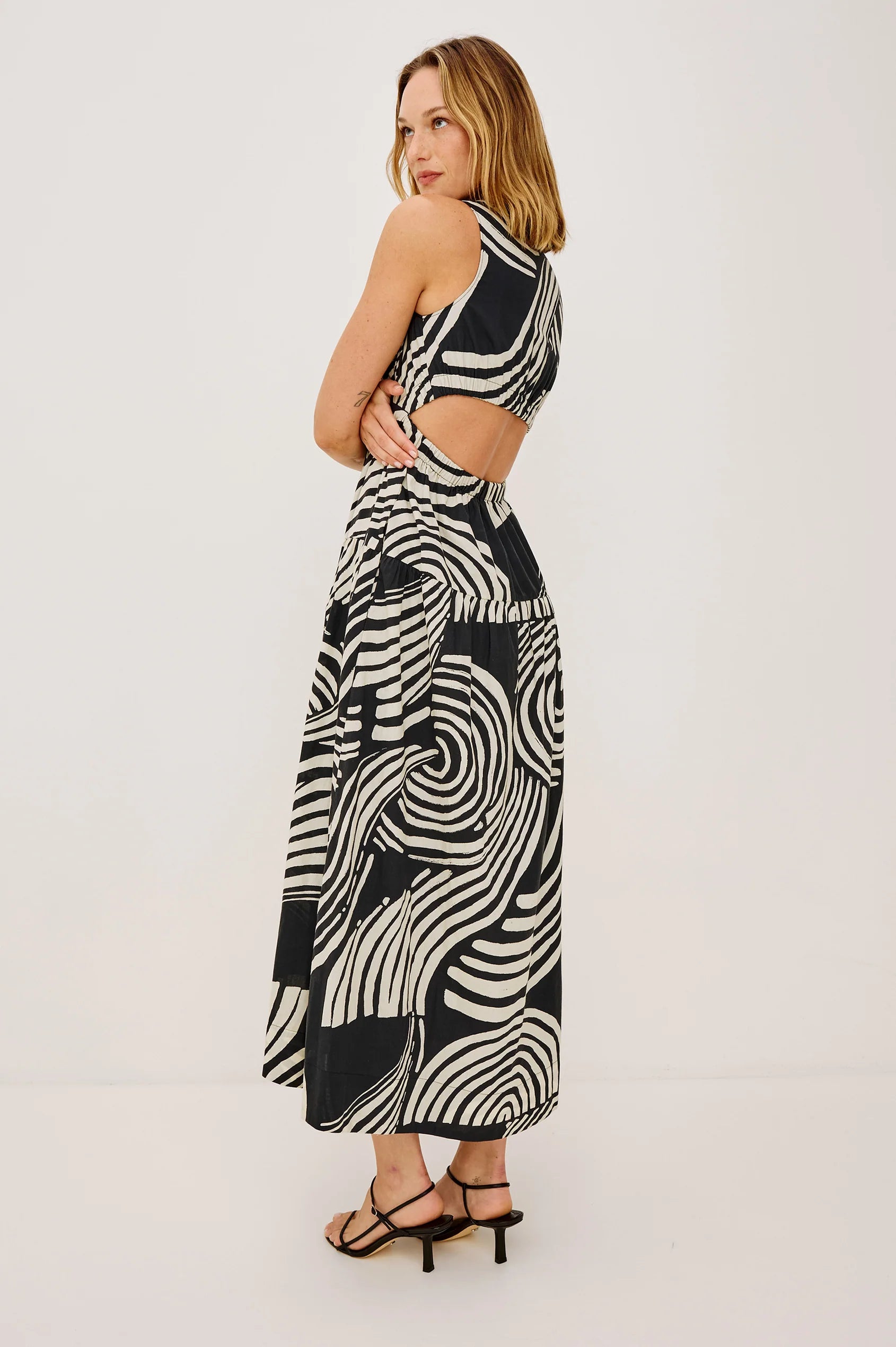 Genevieve Dress - Onyx Waves