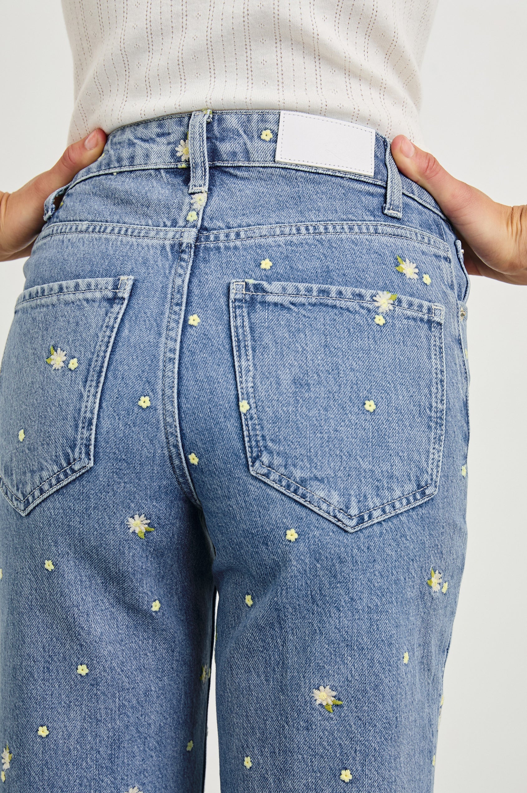 Getty Crop Wide Leg Indigo Floral