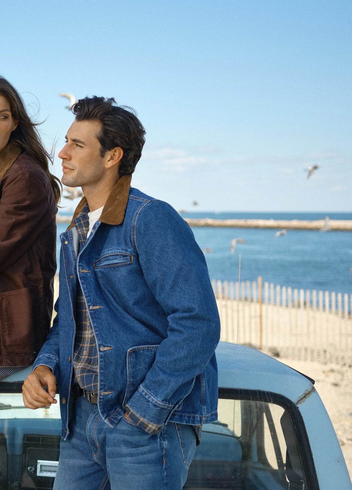 Drew Jacket in Japanese Denim - True Blue