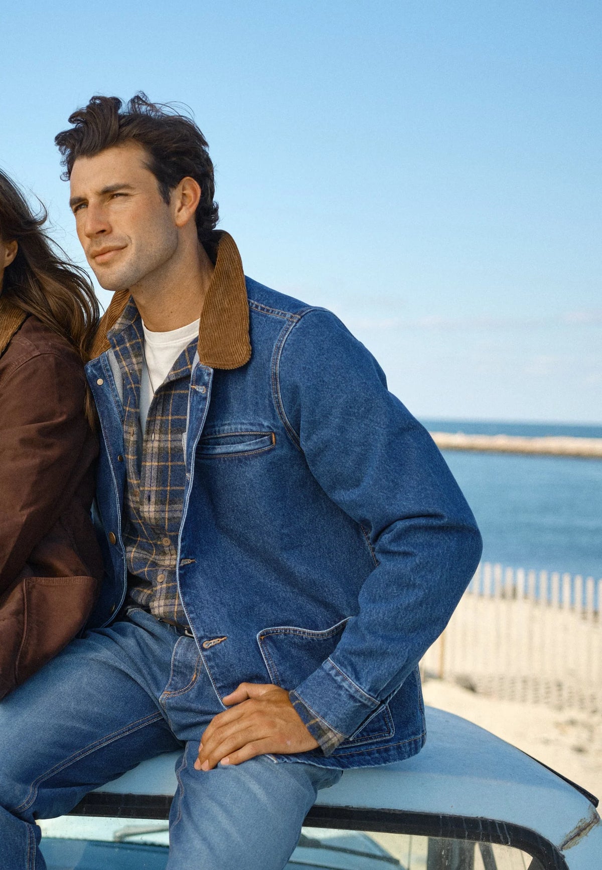 Drew Jacket in Japanese Denim - True Blue