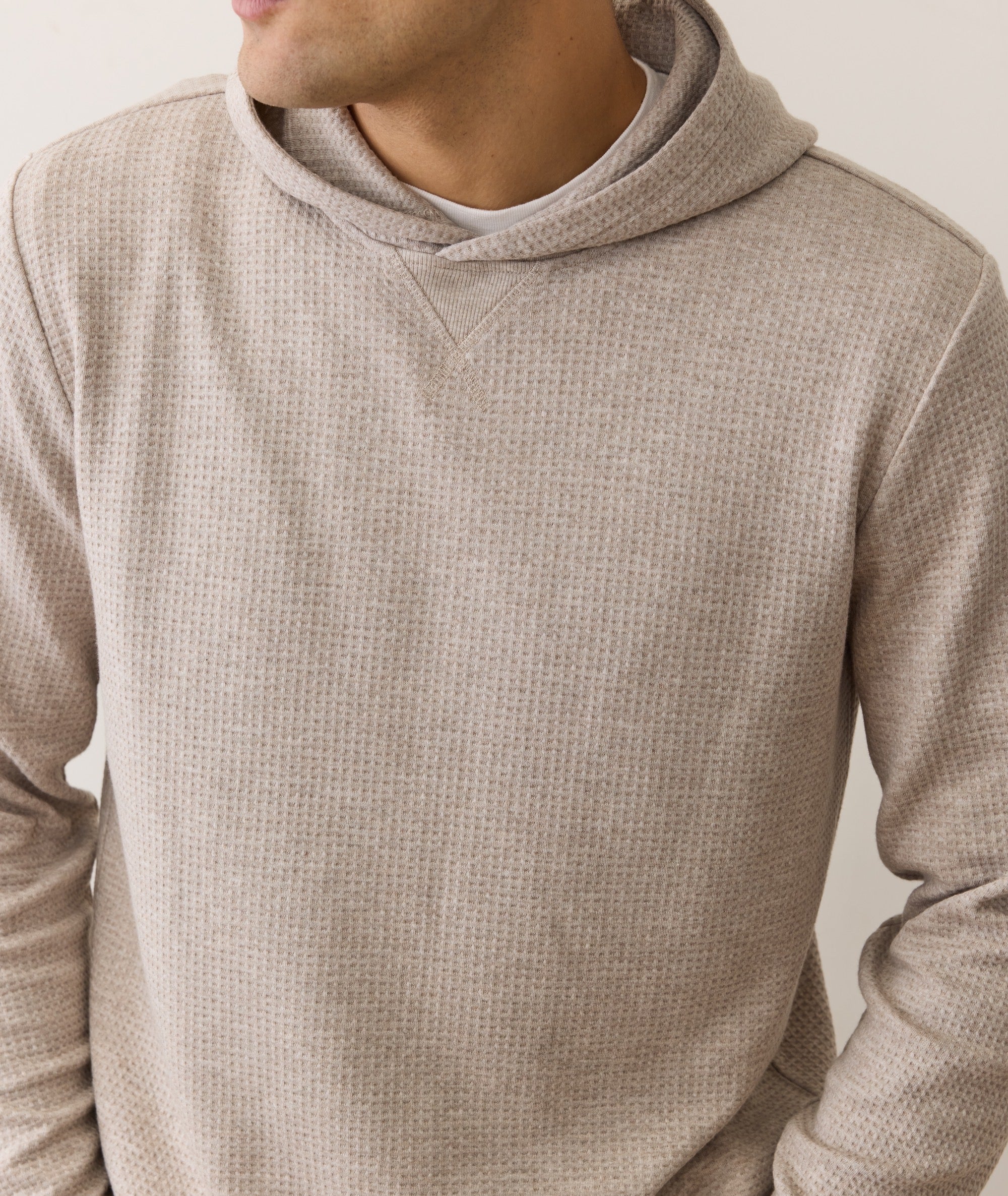 Waffle Hoodie - Oatmeal