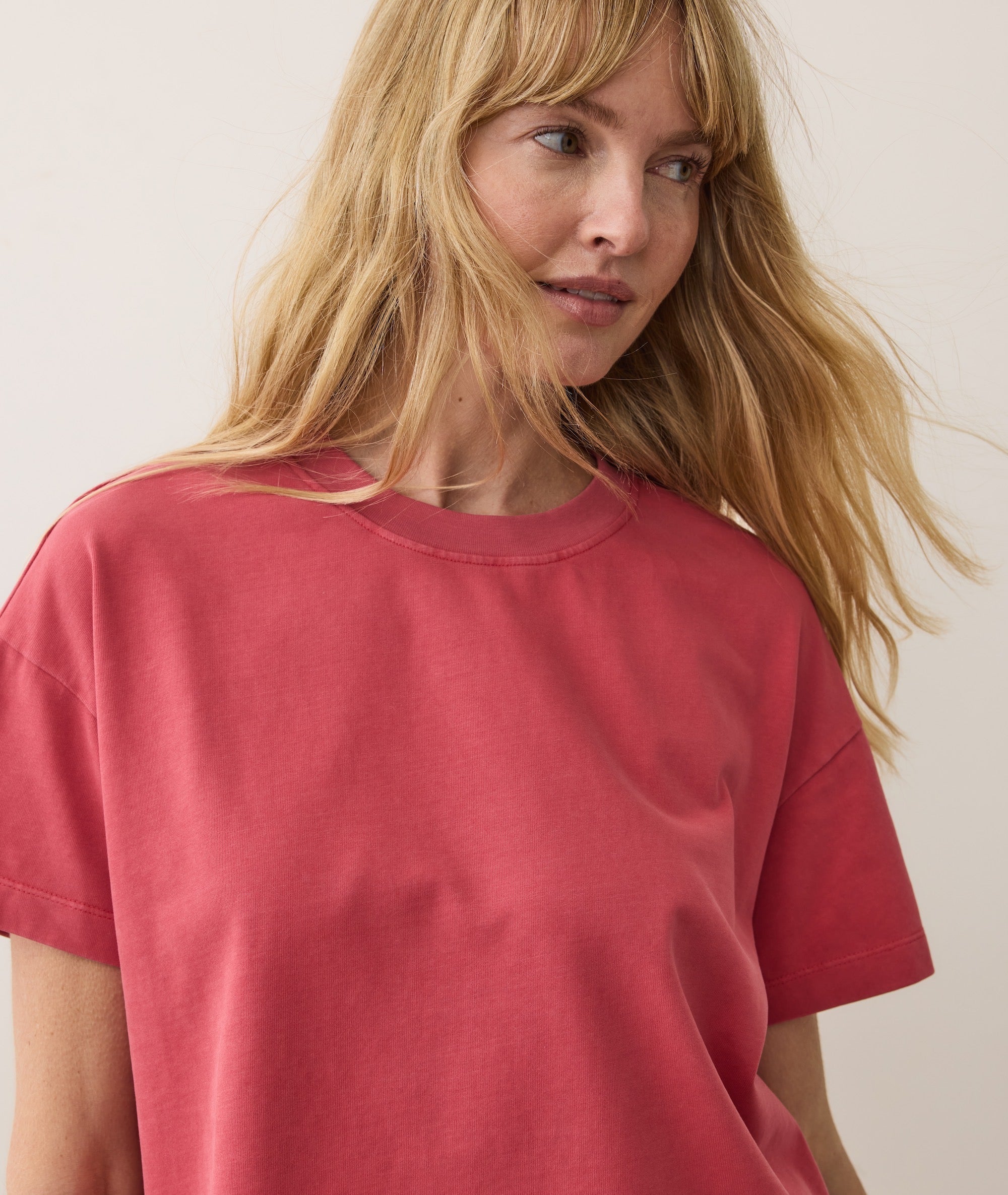 Luxe Jersey Crew Tee - Baked Apple