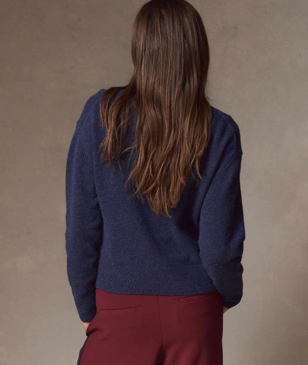 Coastal Merino Crewneck Sweater - Navy