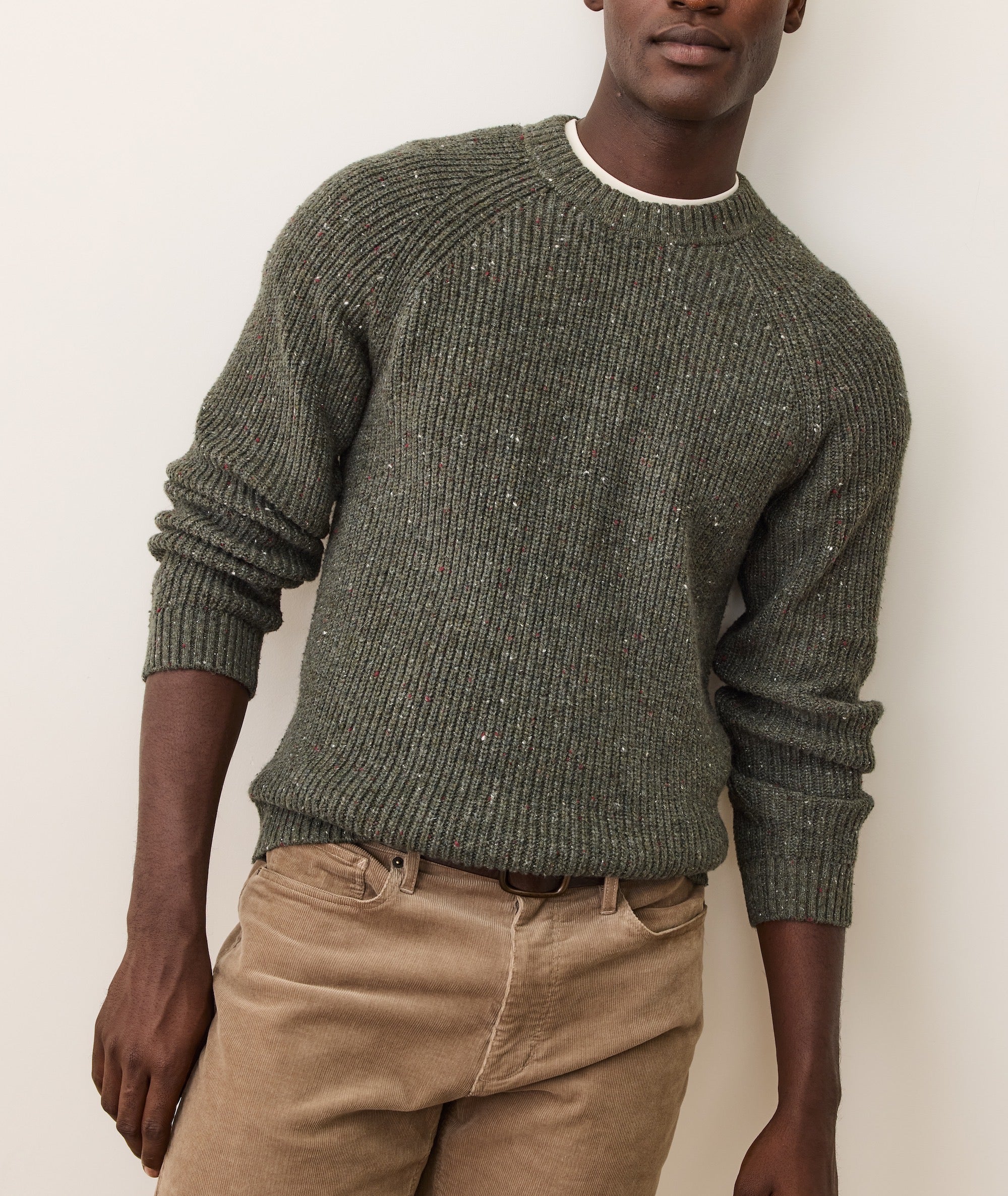 Inverness Crew Sweater - Green Gables Neps