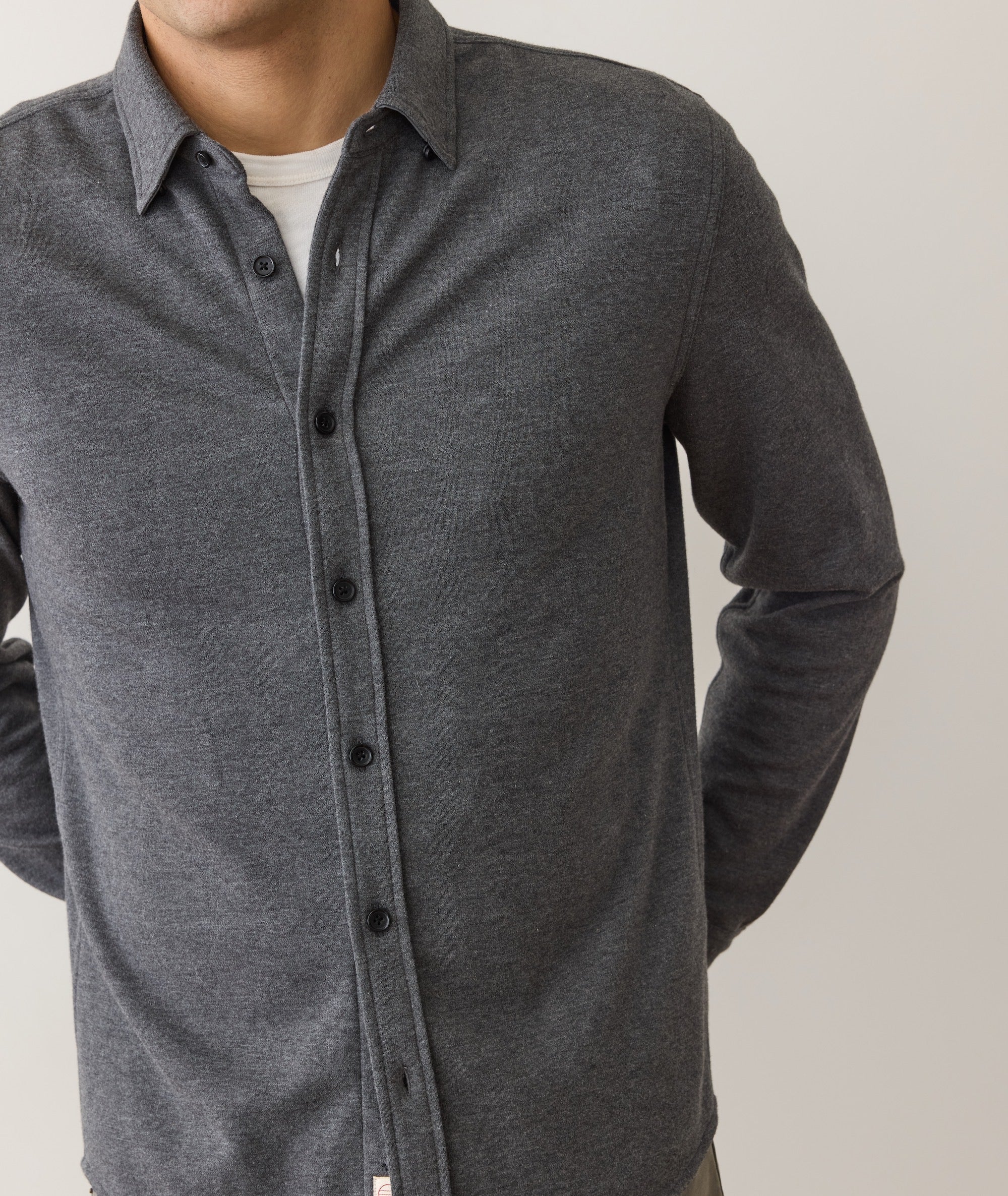 Pacifica Stretch Twill Shirt - Charcoal Heather