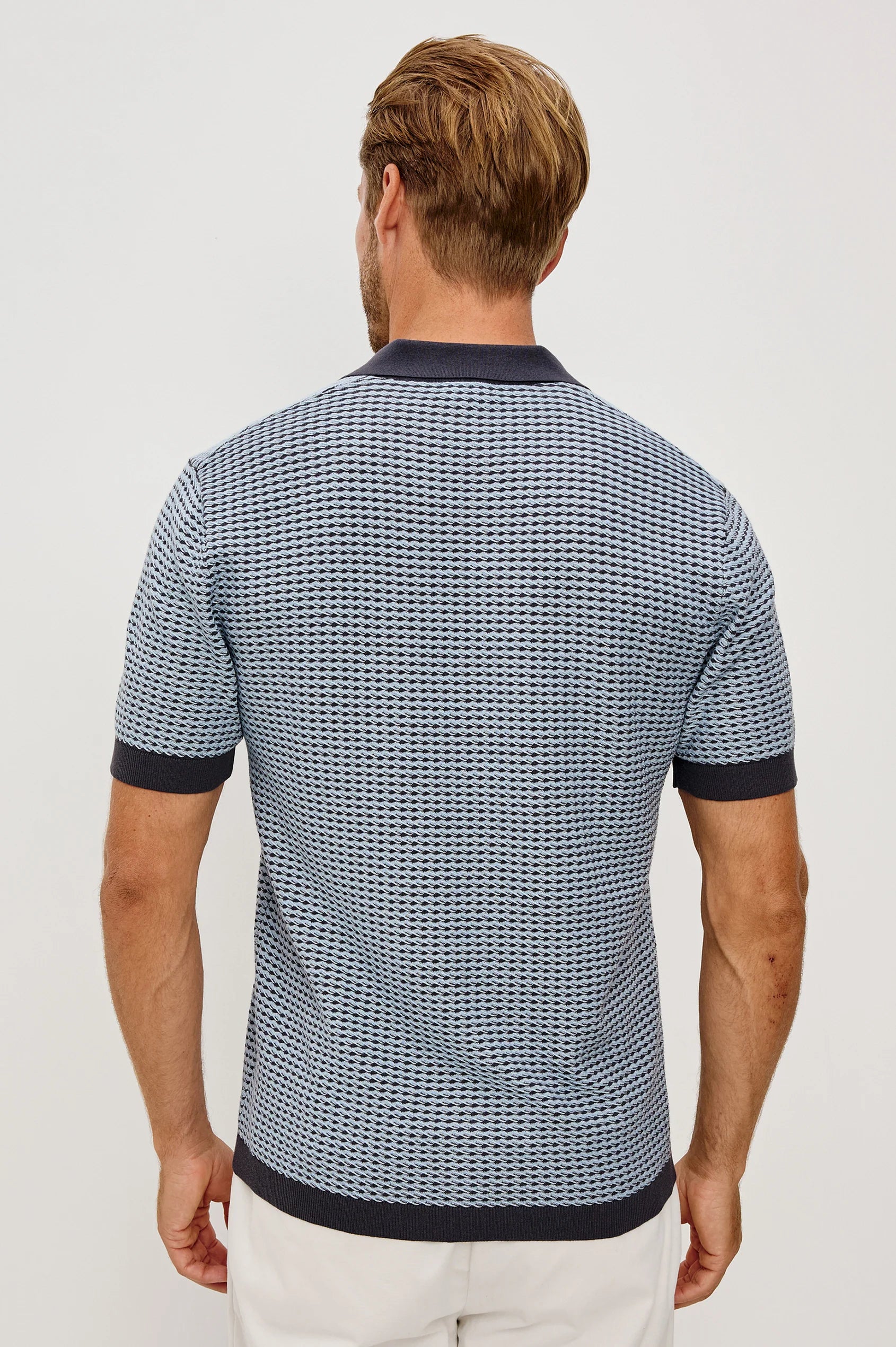 Hayden Polo Shirt - Blue Lagoon Ripple
