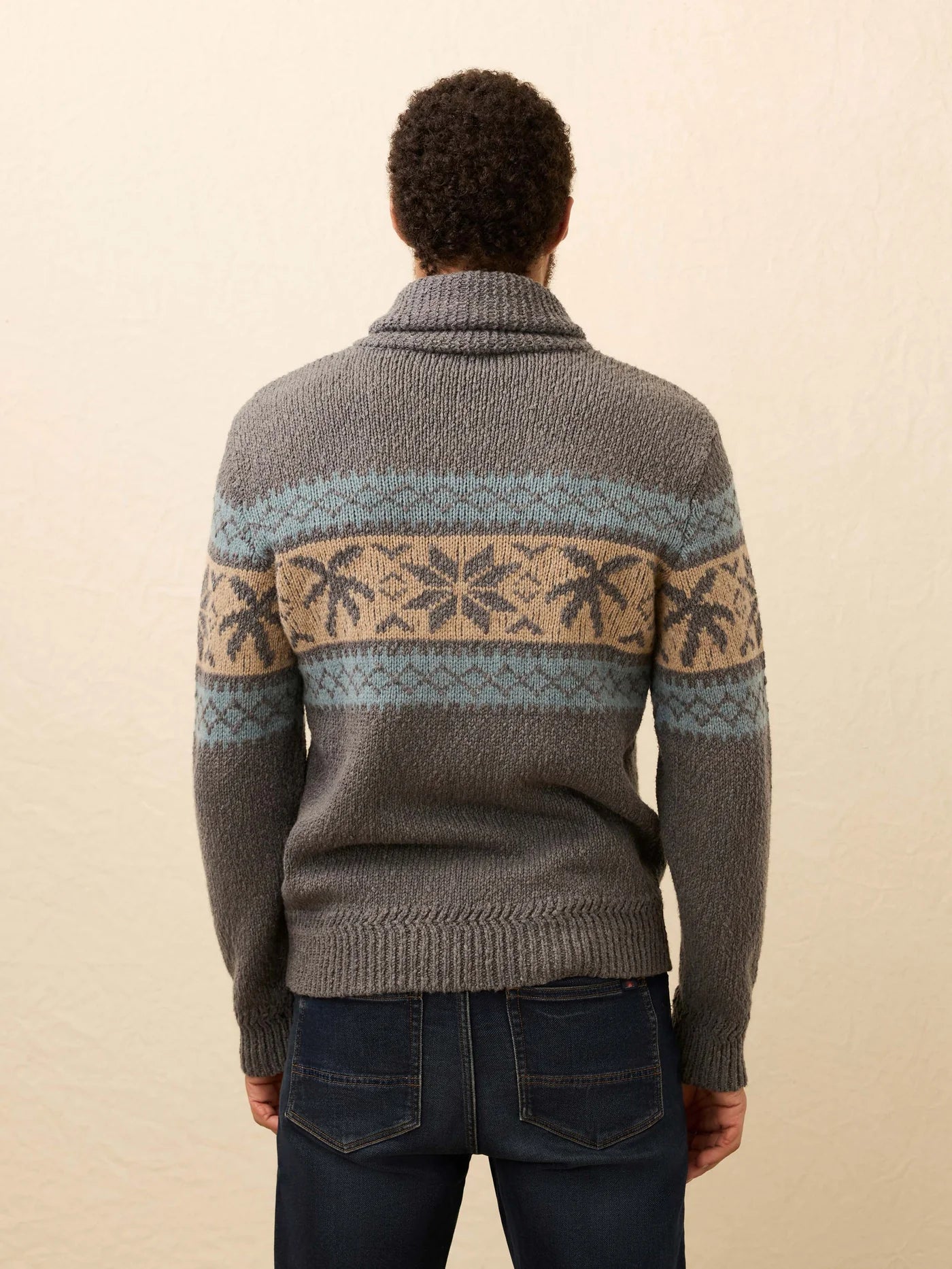 Surf To Snow Zip Cardigan - Iron Coast