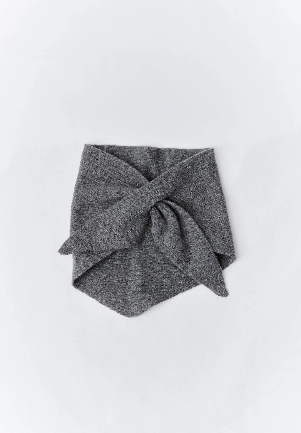 Triangle Knit Scarf - Grey