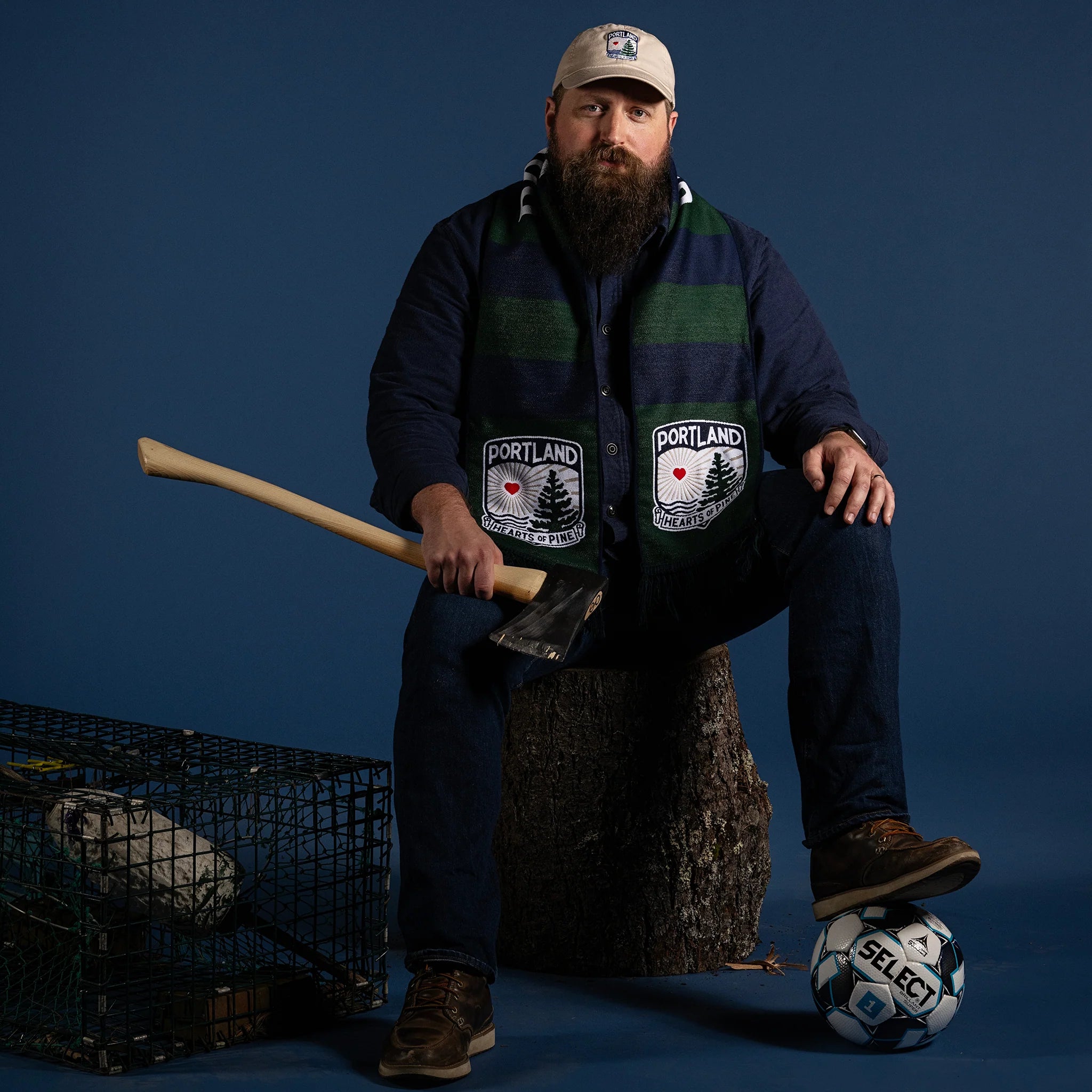Hearts of Pine Club Scarf