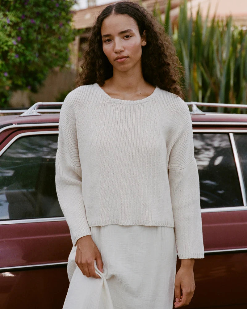 Travel Sweater - Cream