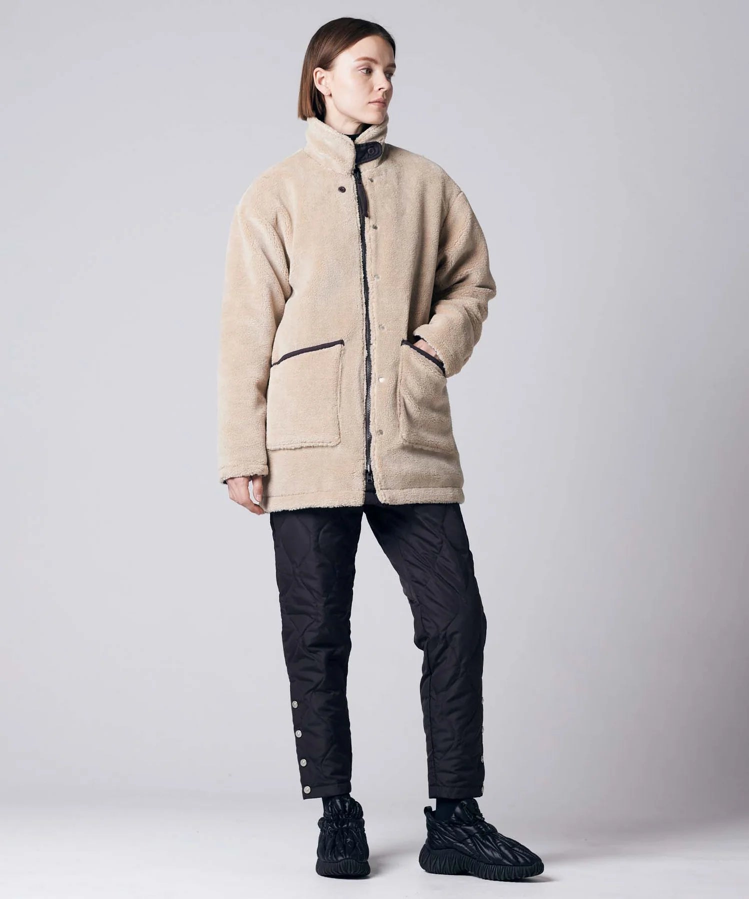 Unisex Military Reversible Down + Boa N-1 Type Jacket