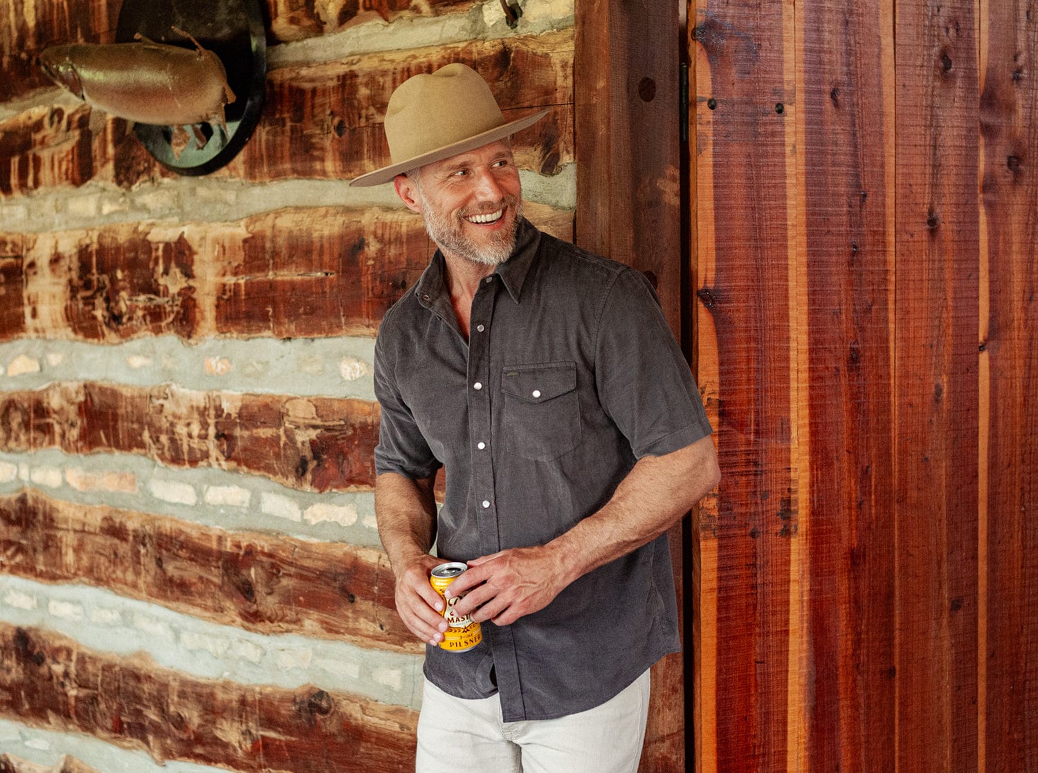 Short Sleeve Corduroy Pearl Snap - Iron Horse