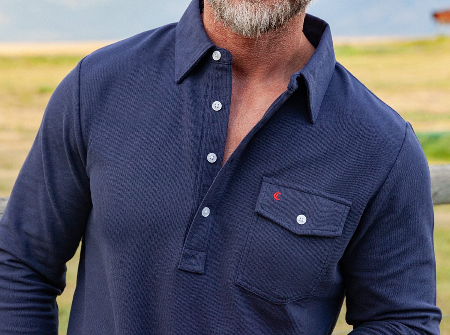 Long Sleeve Players Shirt - Peacoat