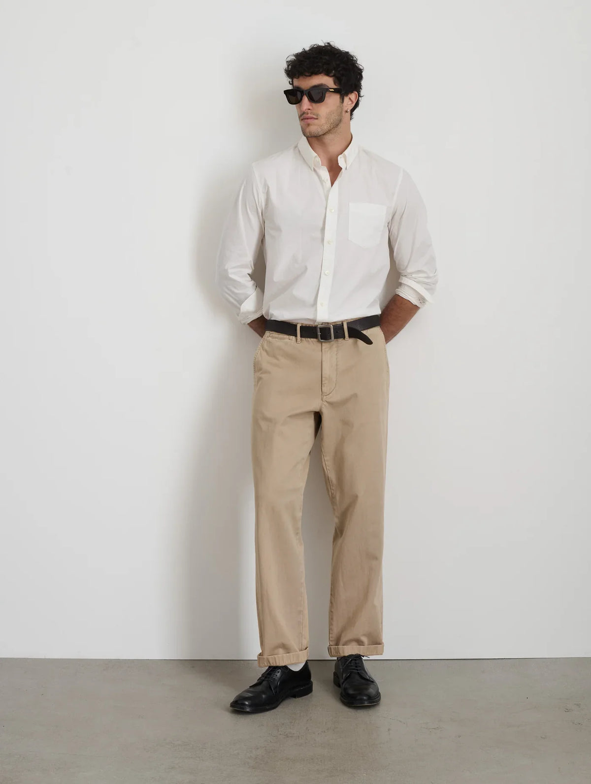 Mill Shirt in Paper Poplin - White