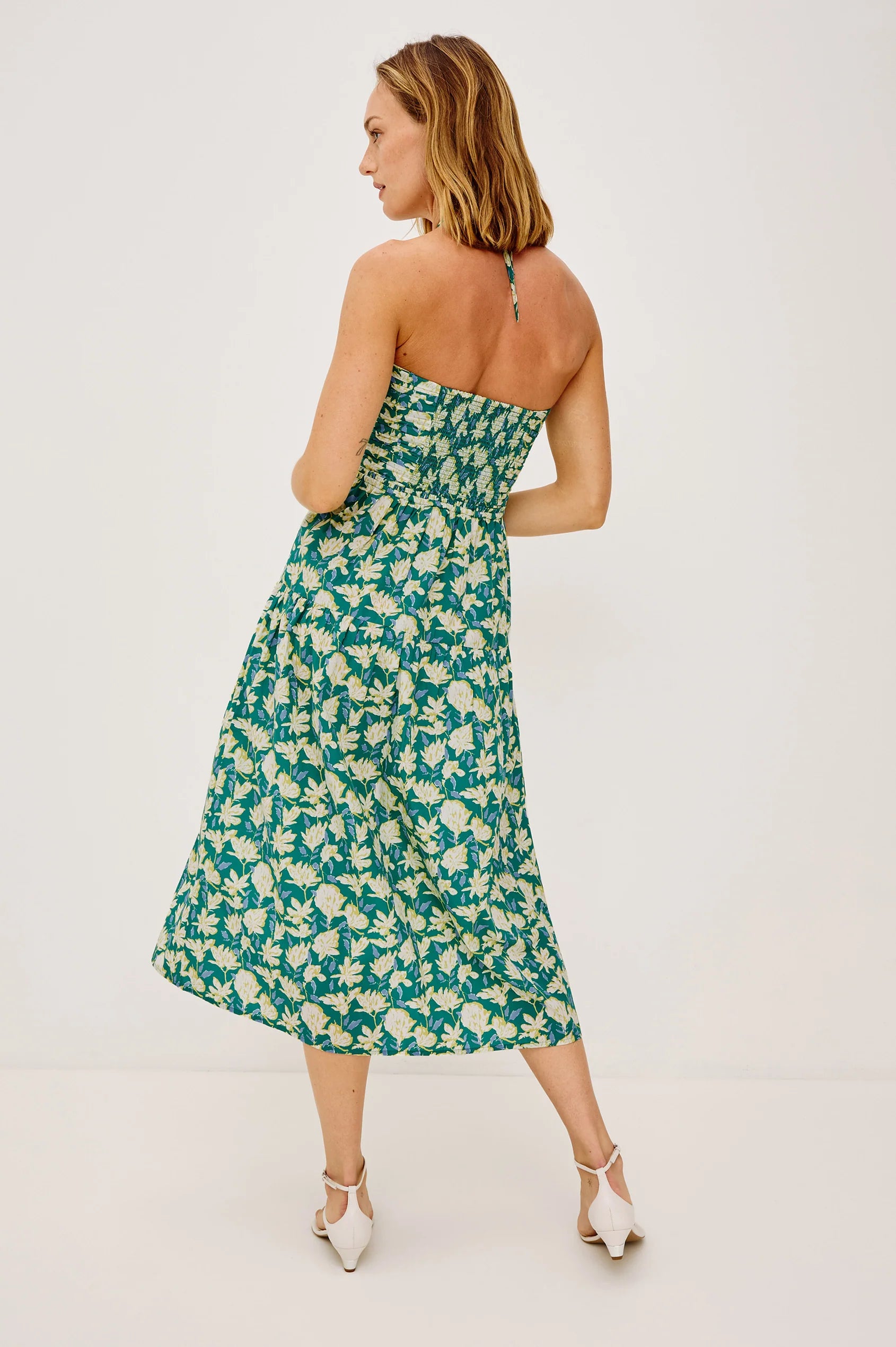 Irene Dress - Green Mayflower