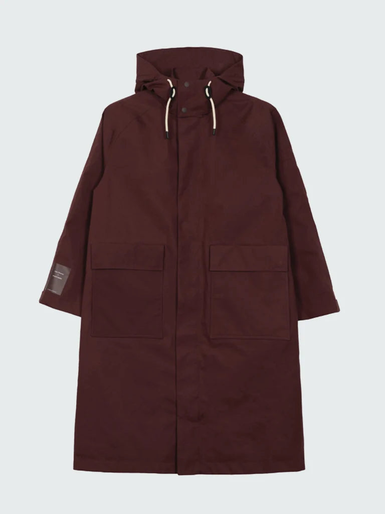 Women's Amy Powney + Finisterre Longline Waterproof Jacket - Cherrywood
