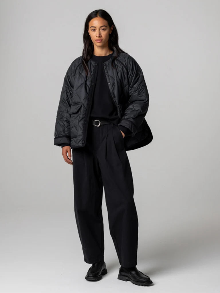 Amy Powney + Finisterre Women's Pleat Front Pant - Black