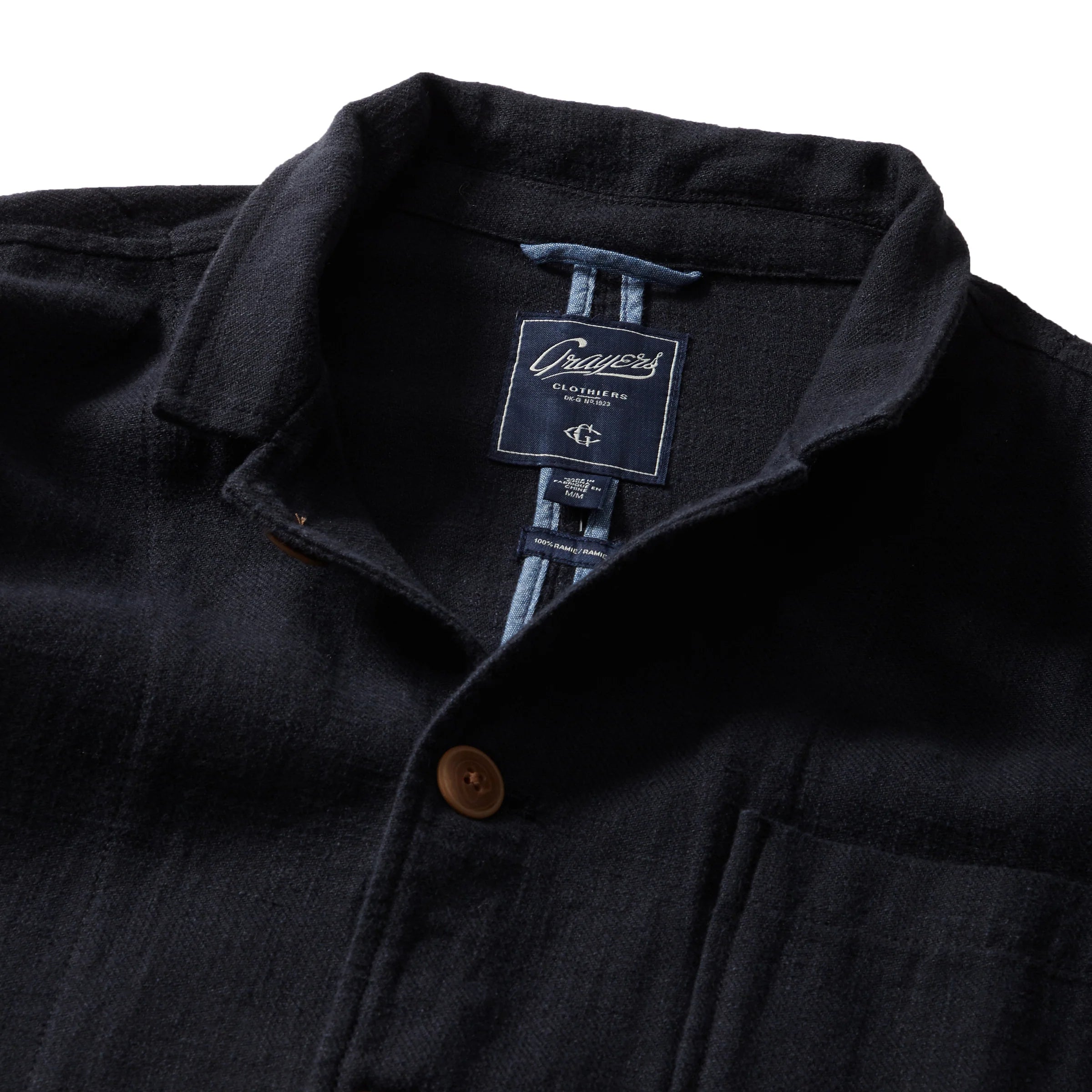 Nelson Ramie Stand Up Collar Jacket