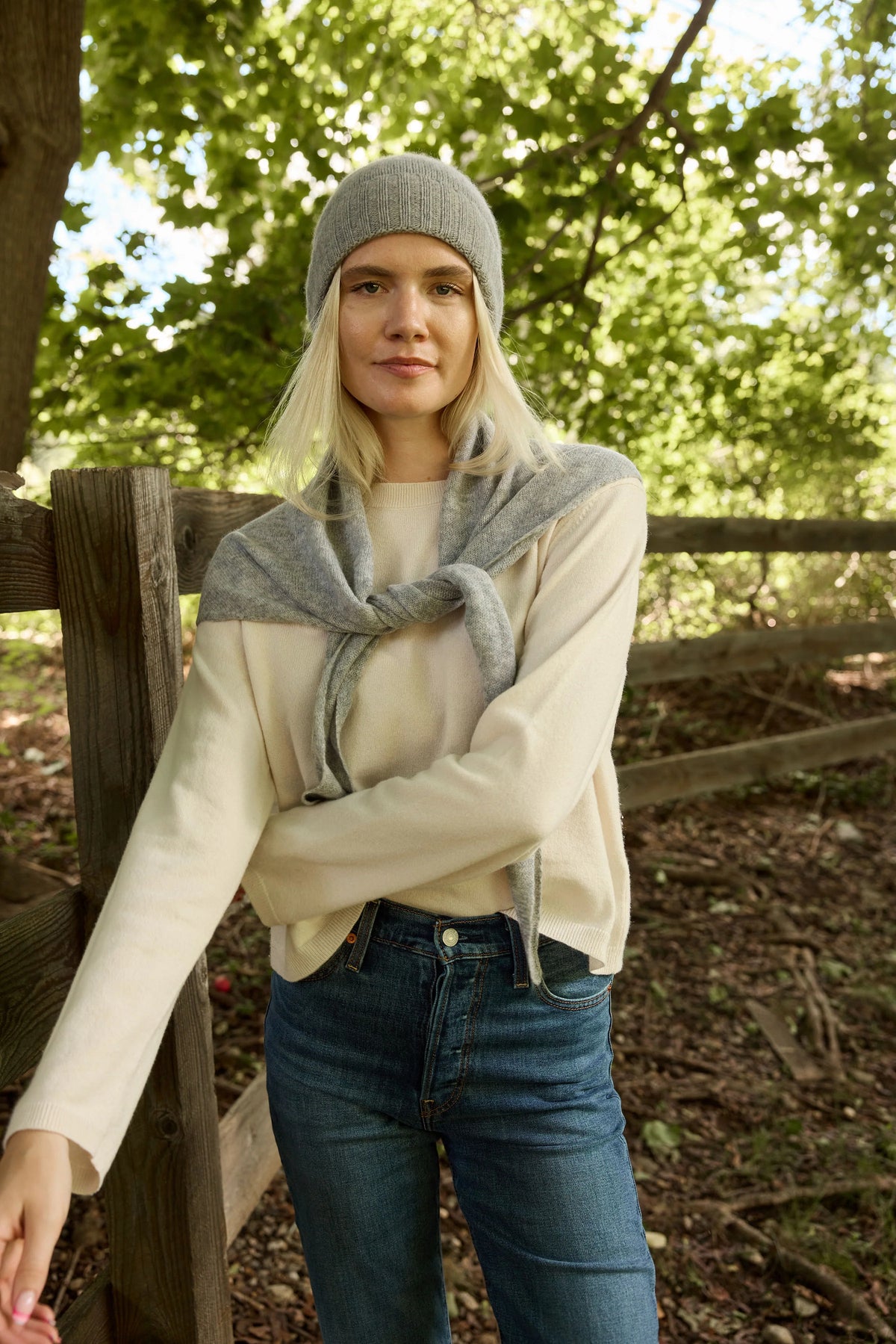 Cashmere Scarf - Grey