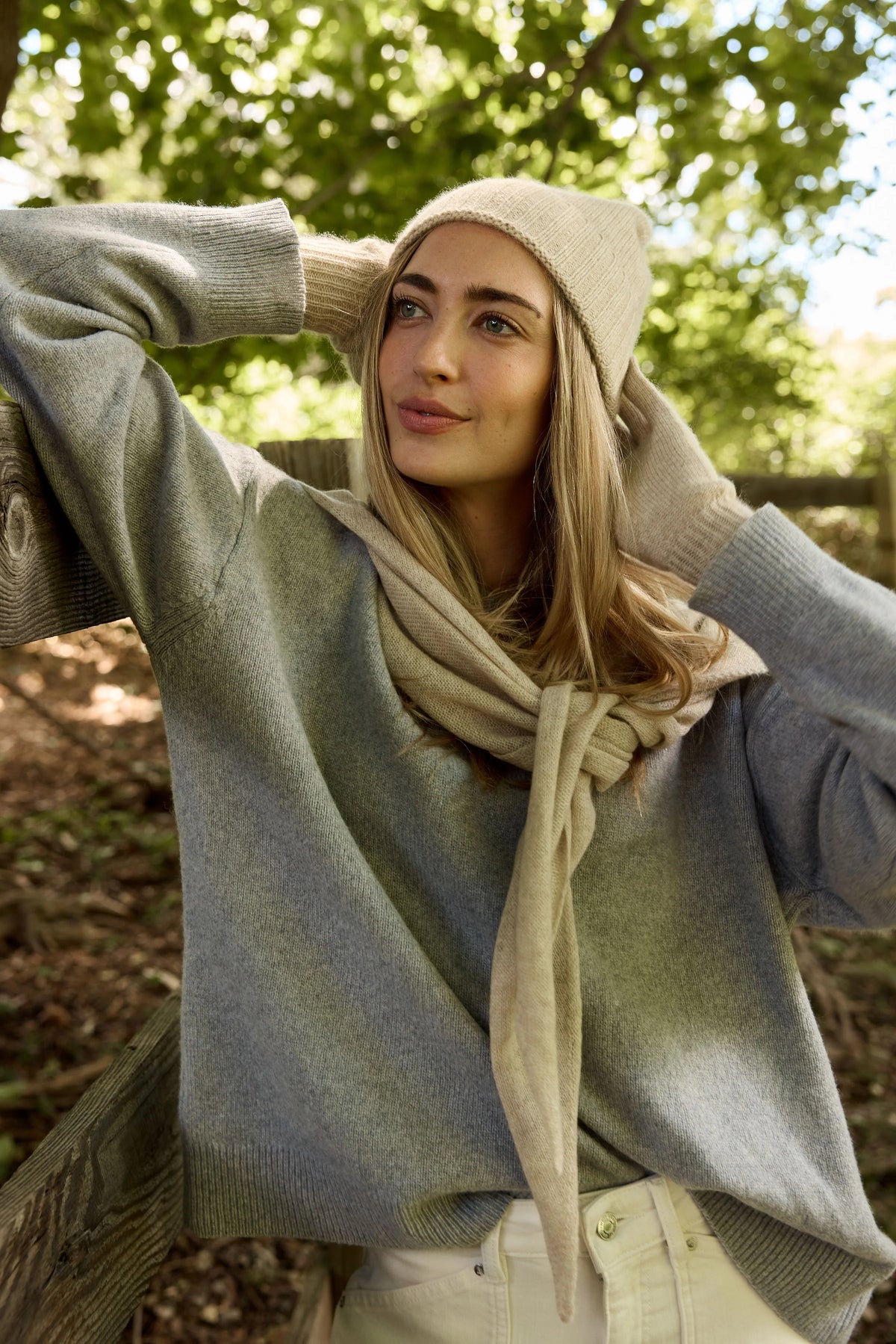 Cashmere Scarf - Oatmeal