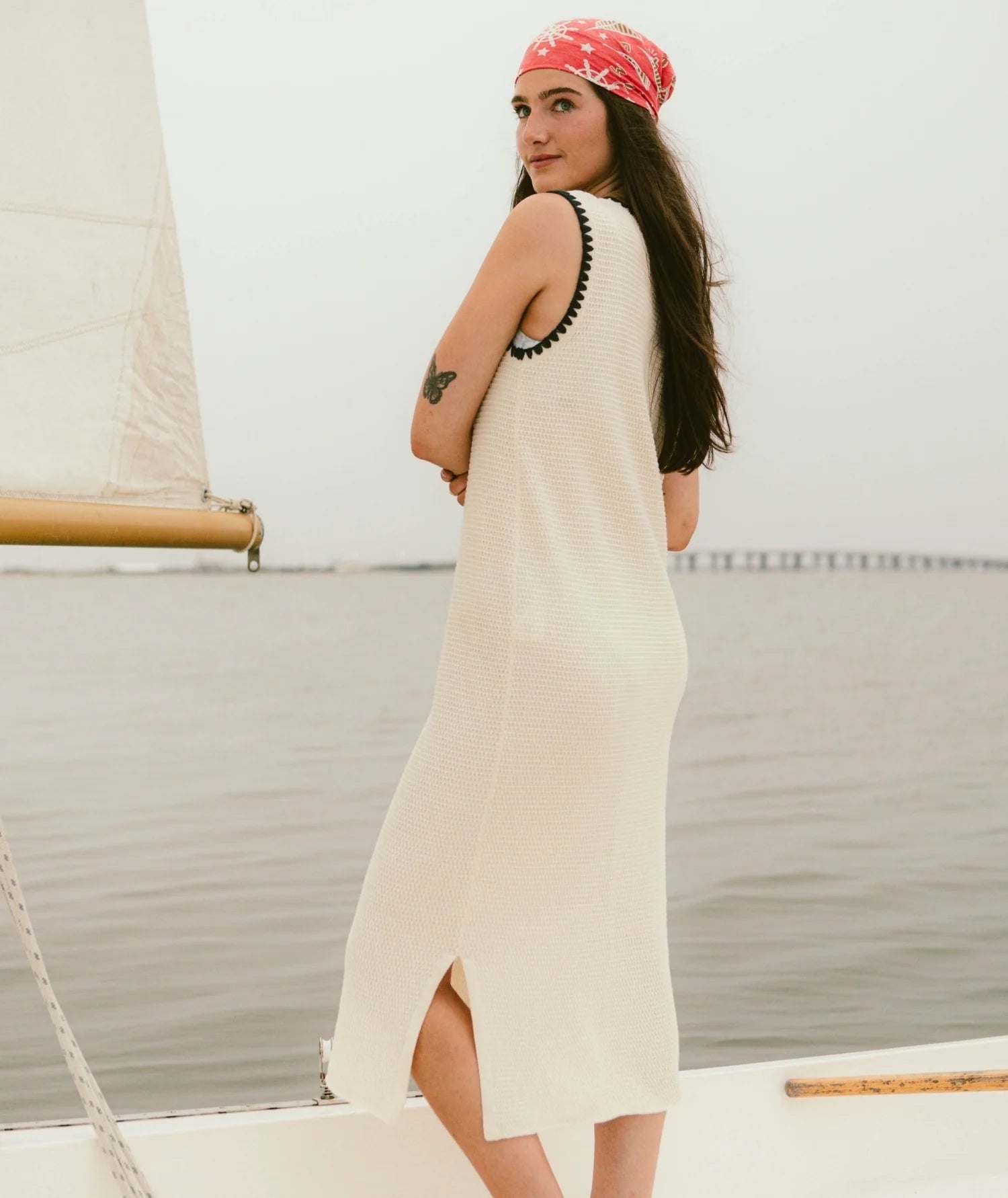 Bloom Knit Dress - Ivory