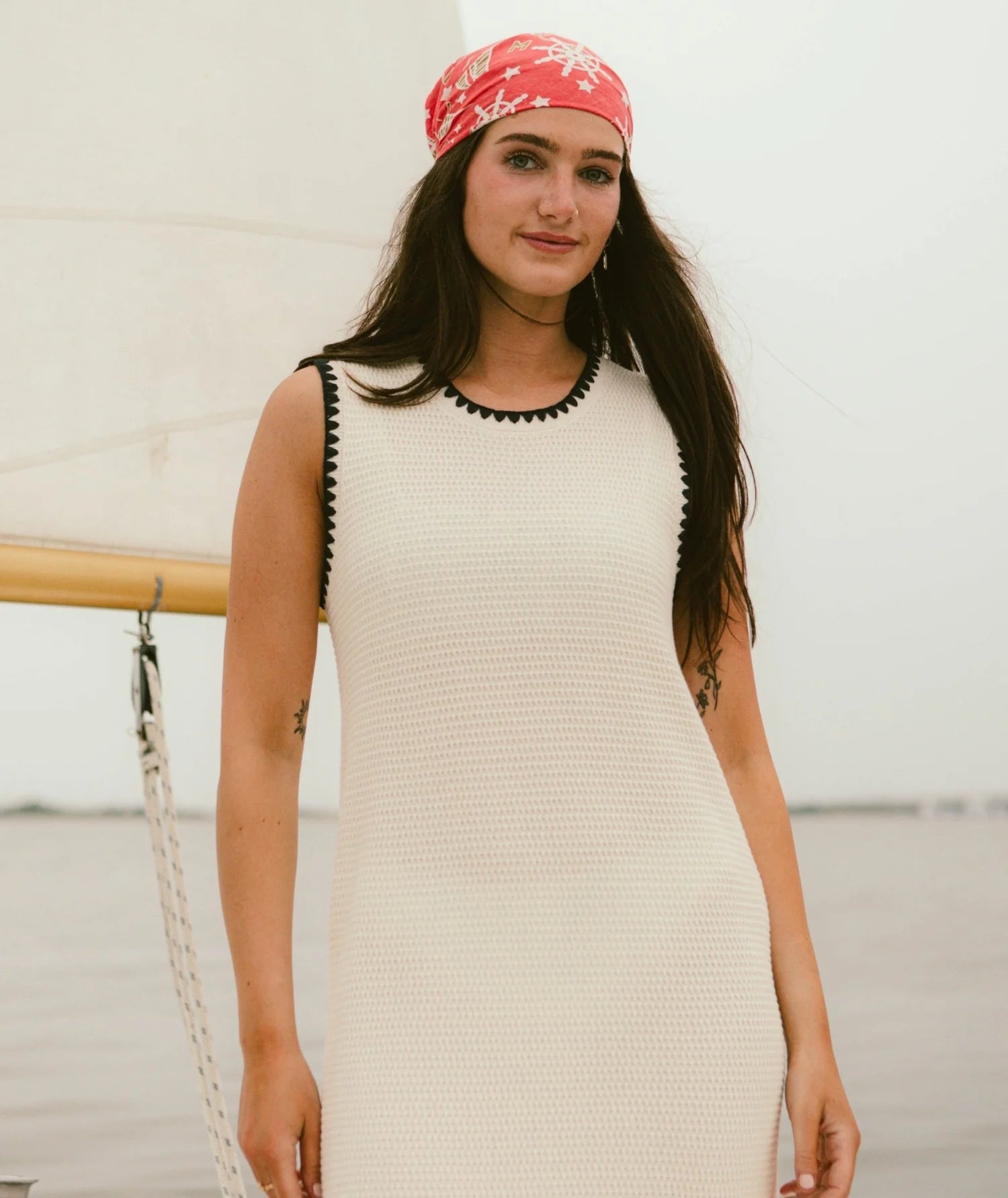 Bloom Knit Dress - Ivory