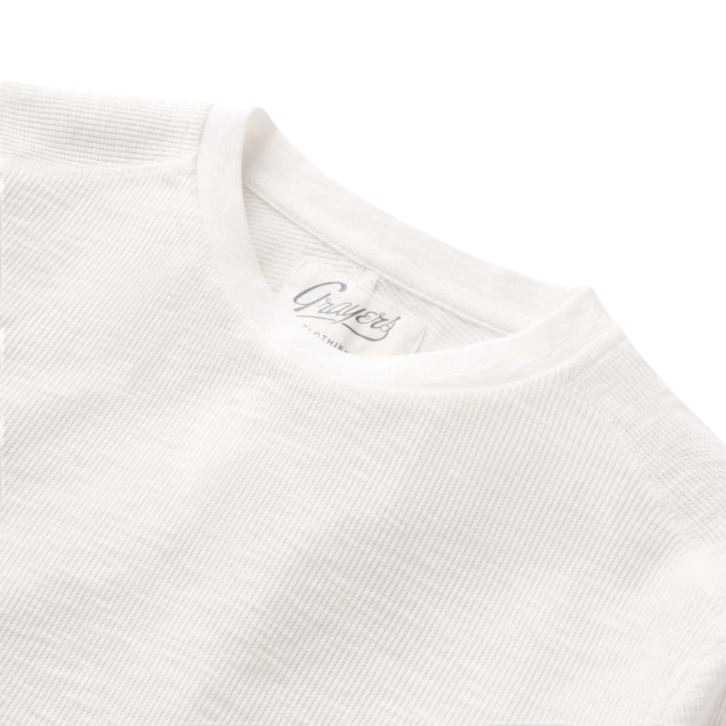 Clint Waffle Cotton Long Sleeve Crew