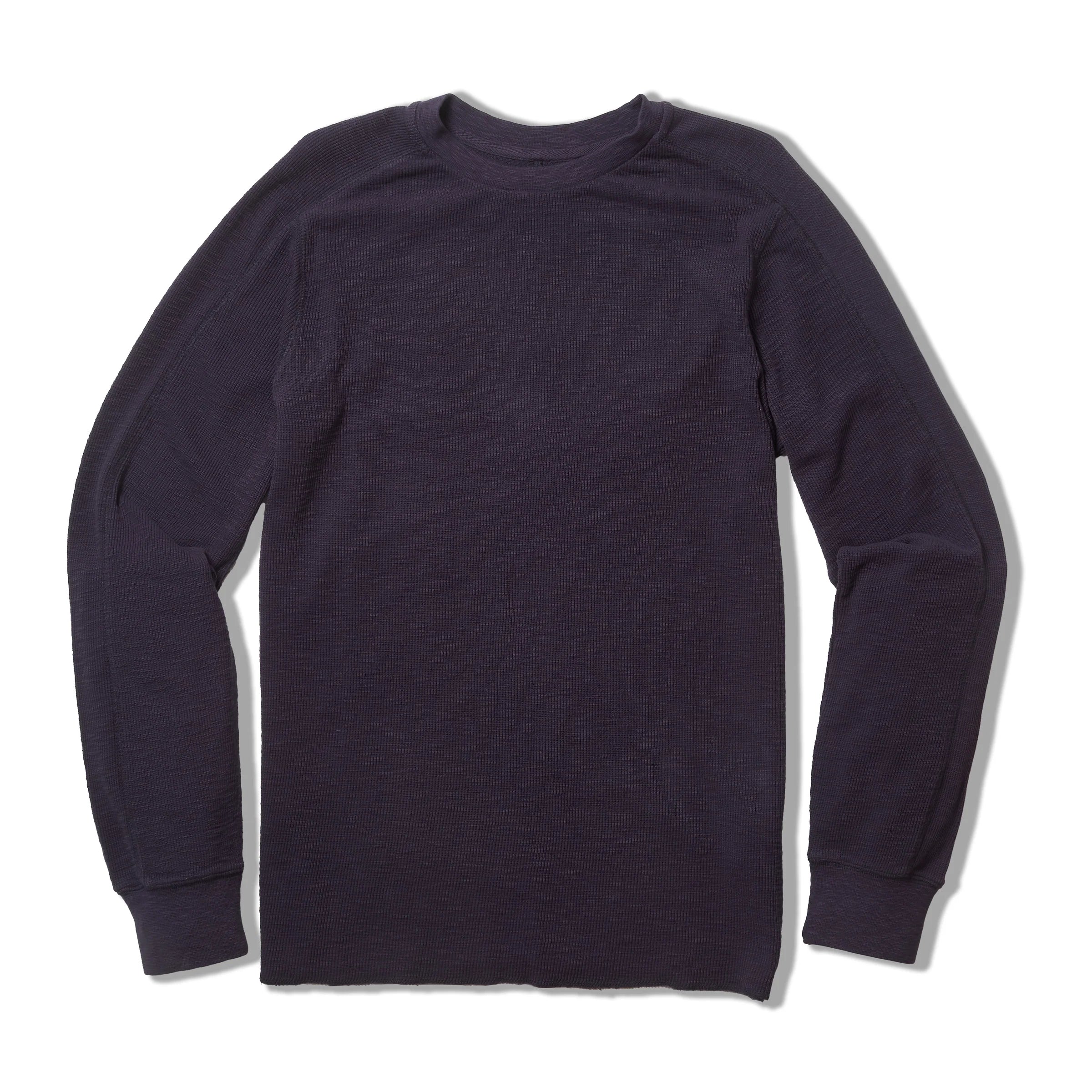 Clint Waffle Cotton Long Sleeve Crew