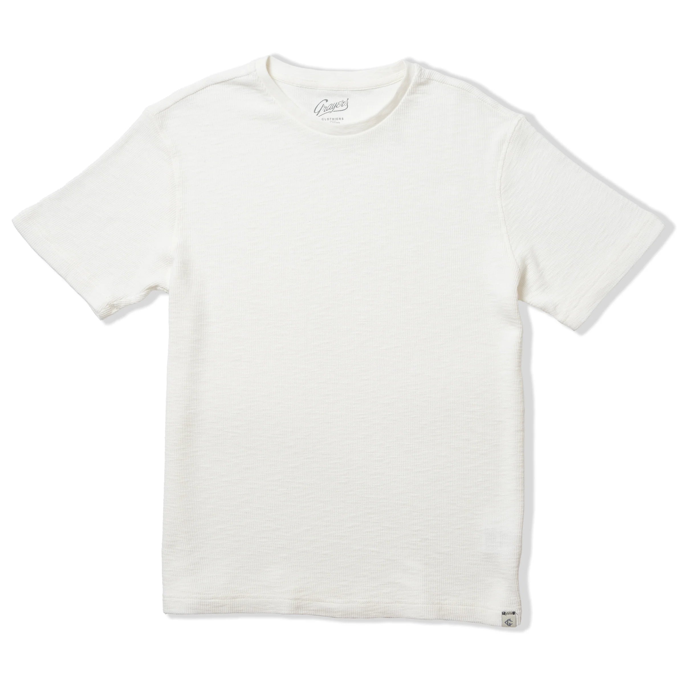 Clint Waffle Cotton Short Sleeve Crew