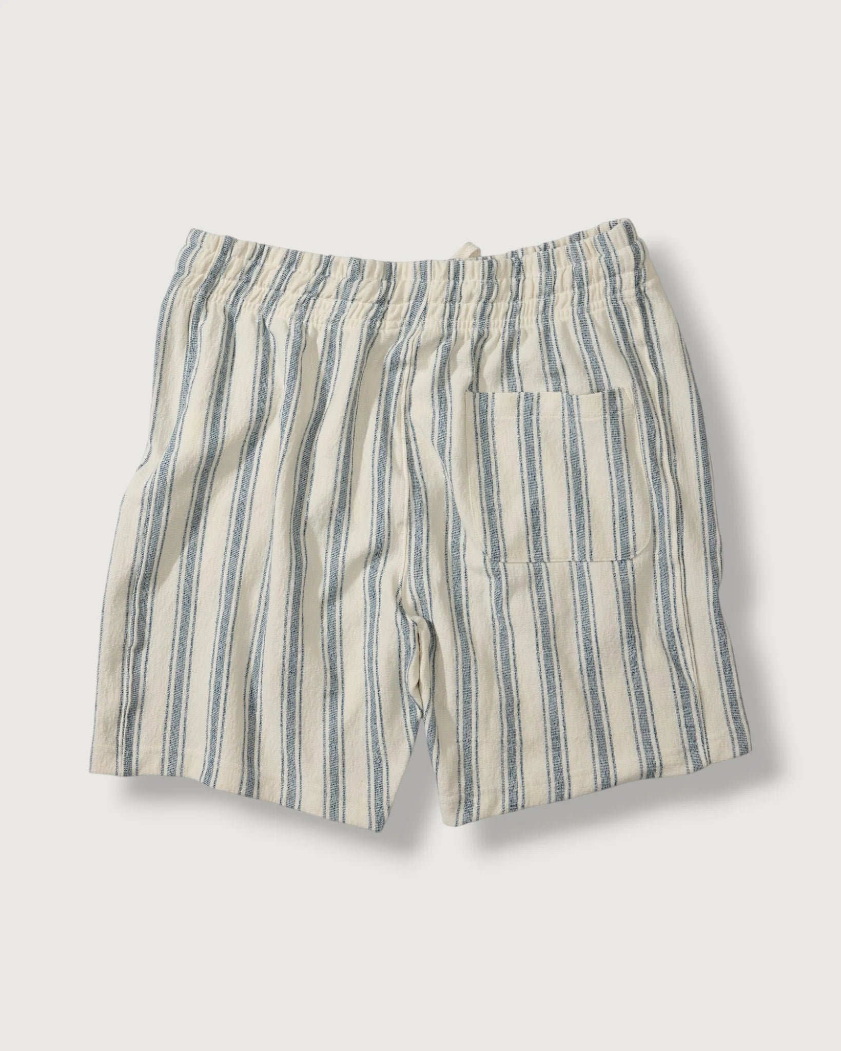 Baja Loopback Shorts 7" - Teal Cream Stripe