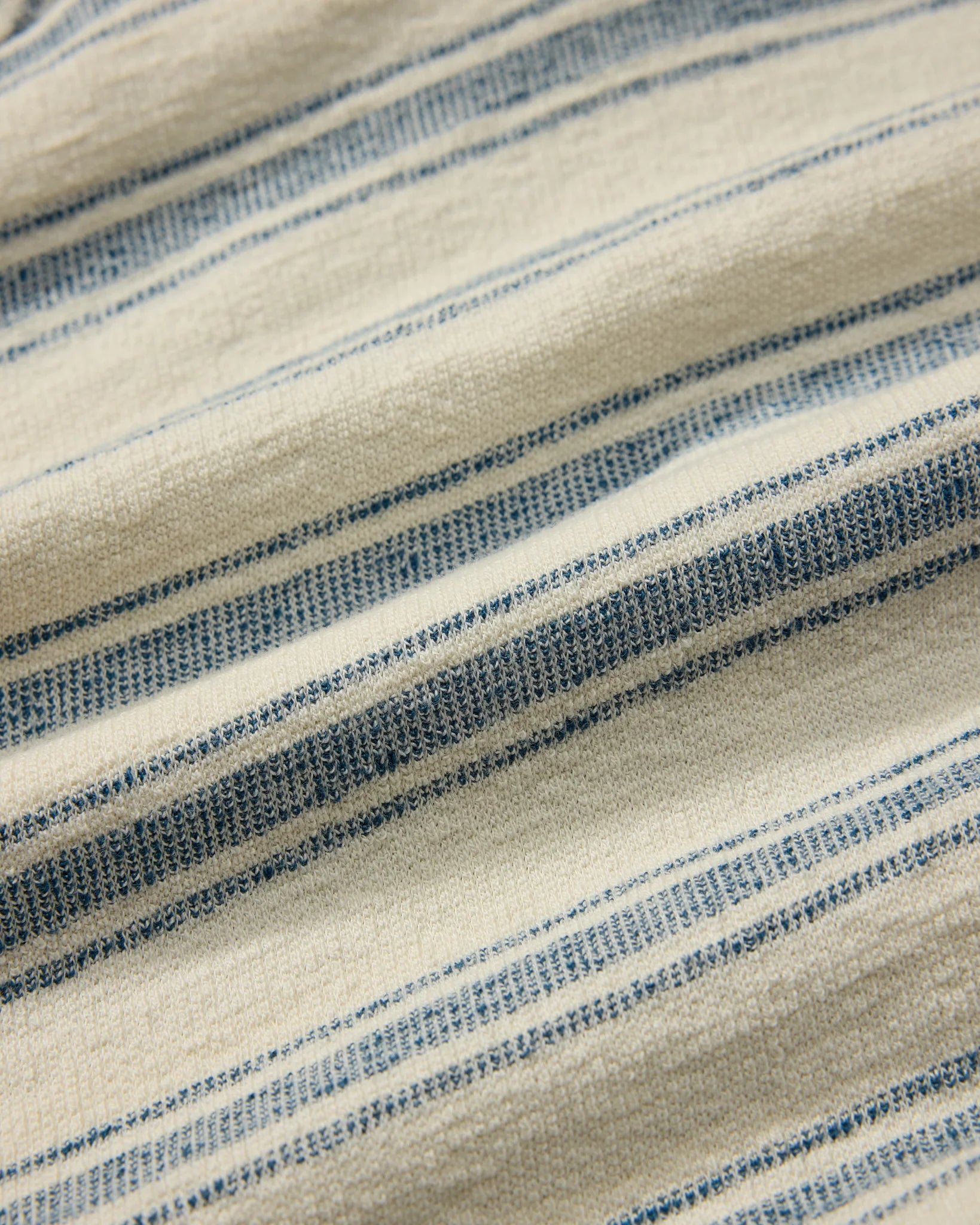Baja Loopback Shorts 7" - Teal Cream Stripe