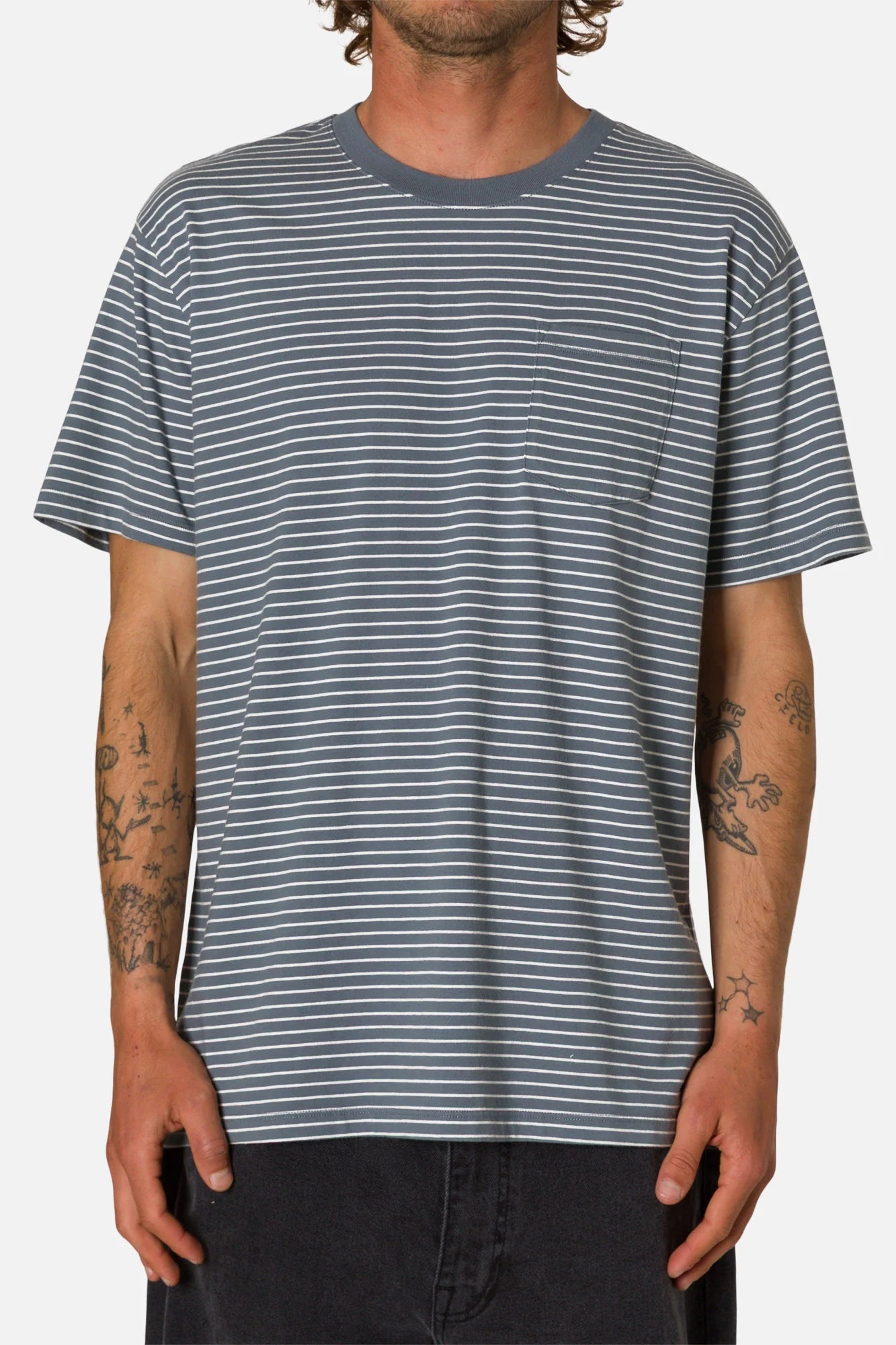 Finley Pocket Tee - Tempest Blue