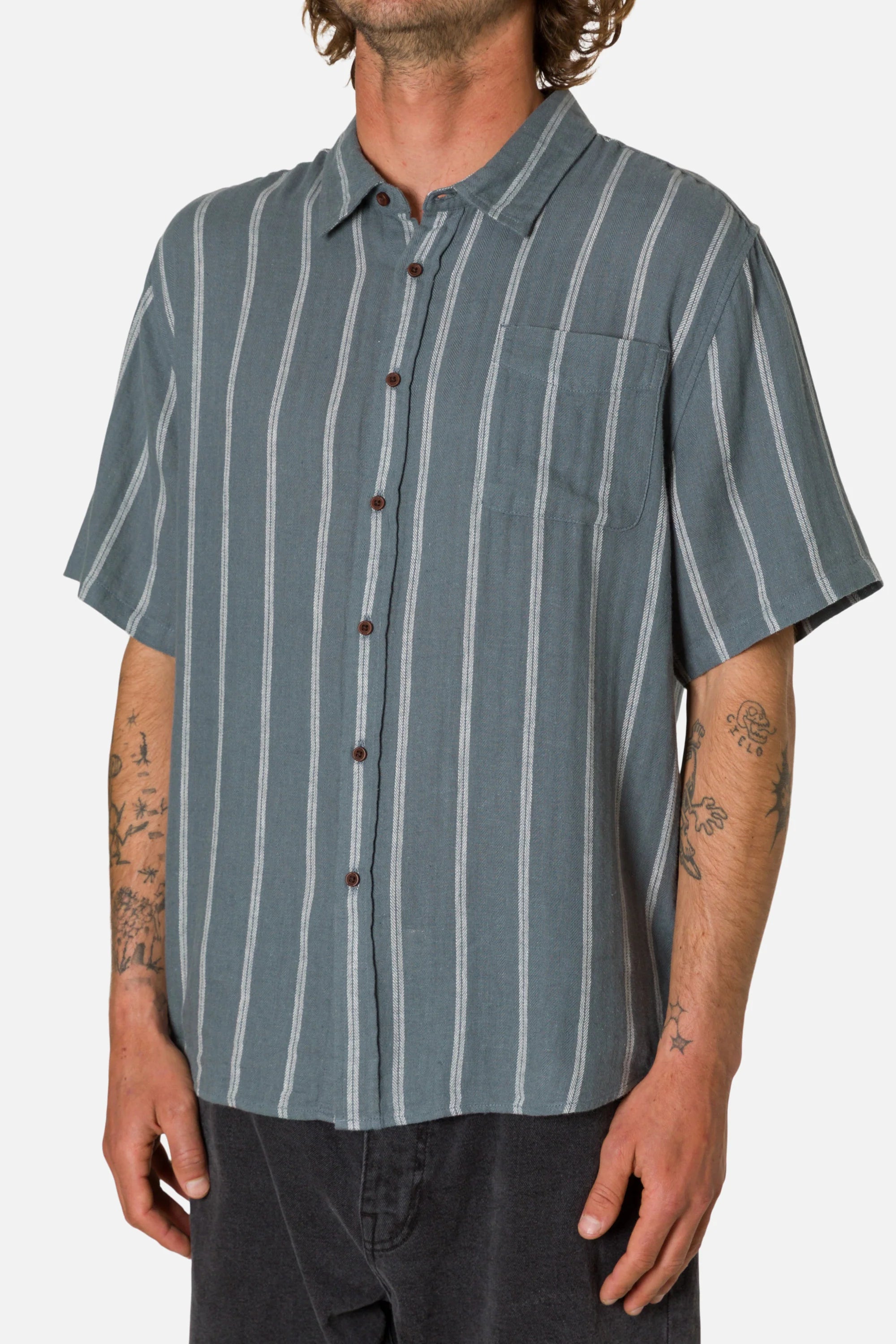 Alan Shirt - Tempest Blue