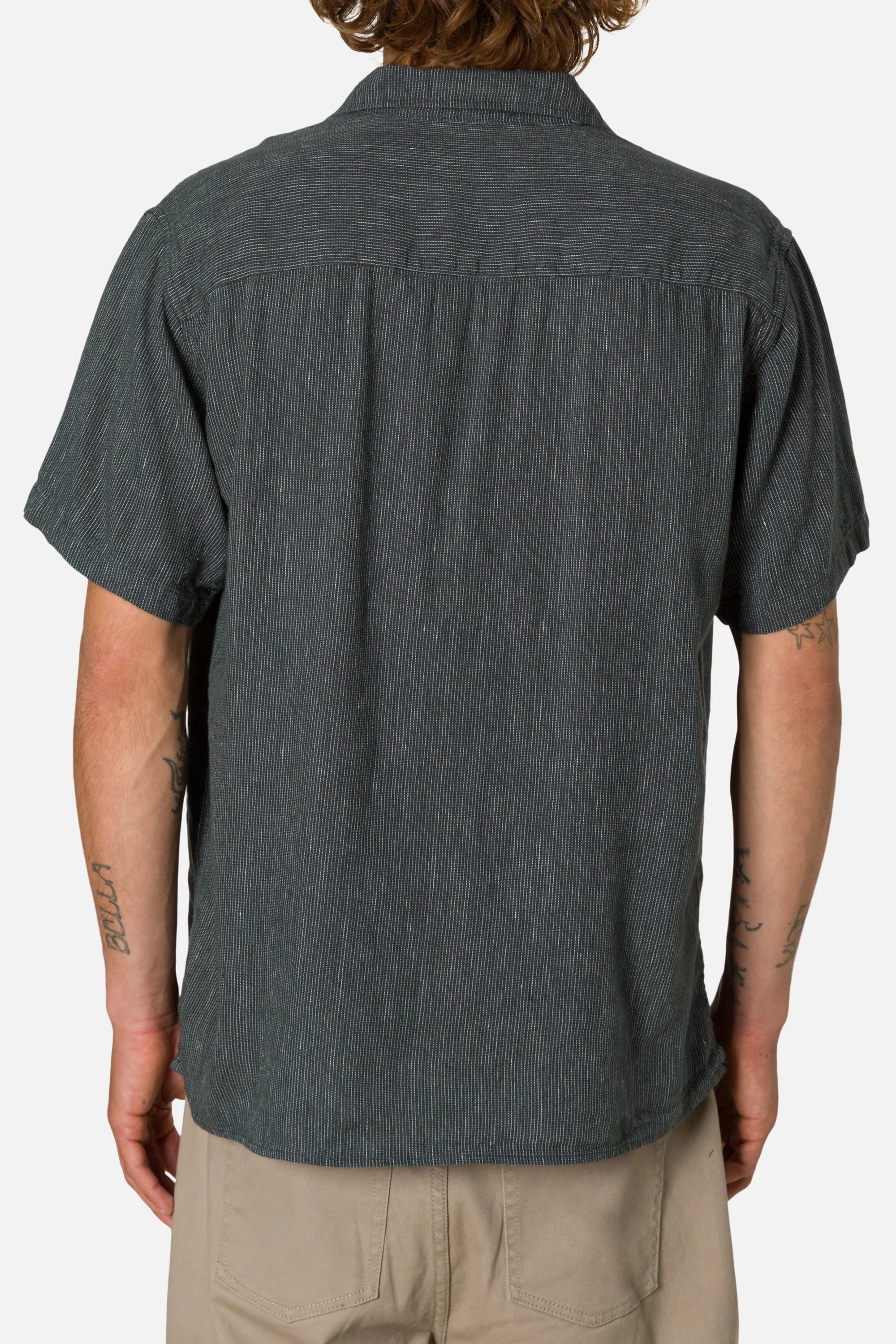 Teller Stripe Shirt - Black Wash