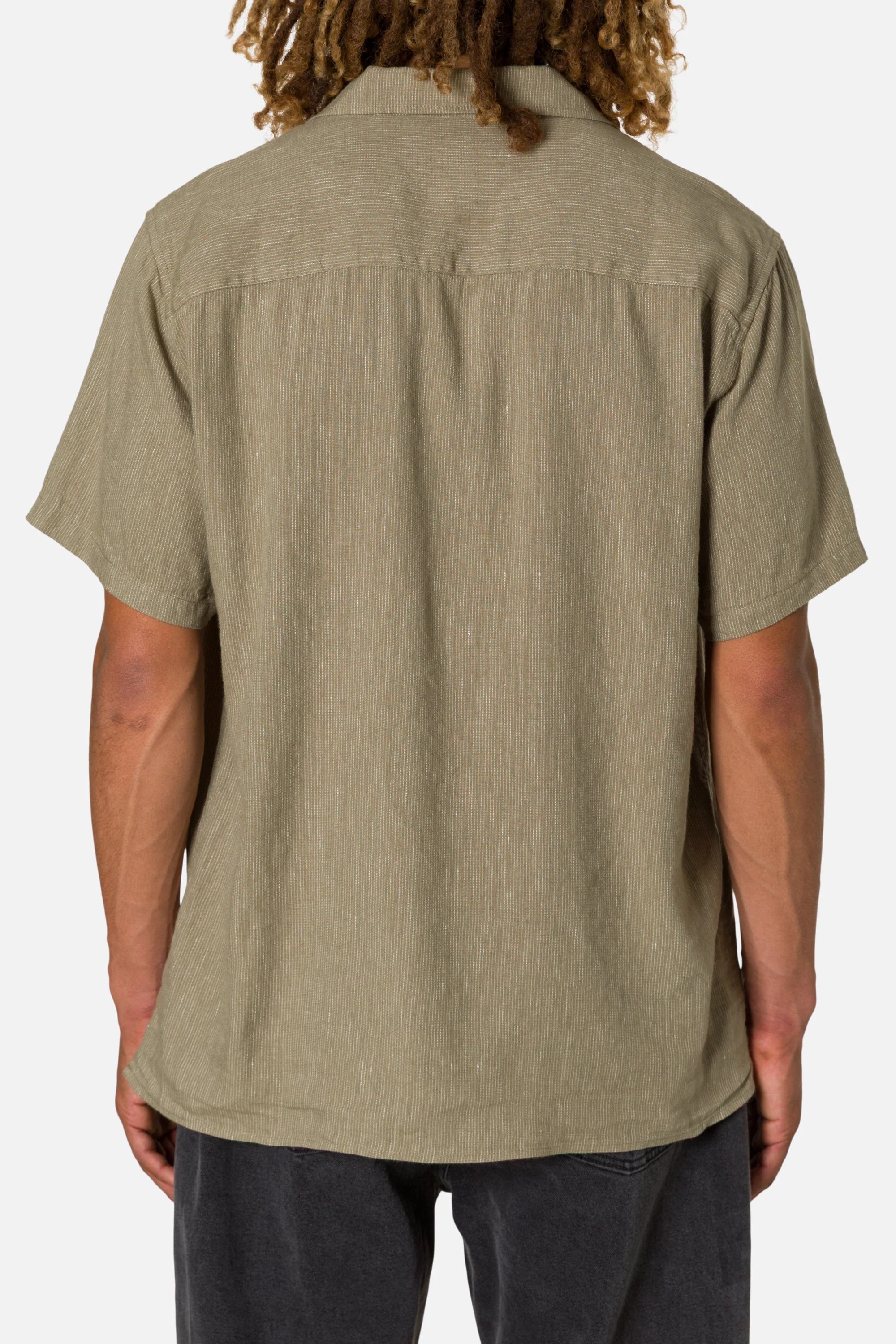 Teller Stripe Shirt - Moss