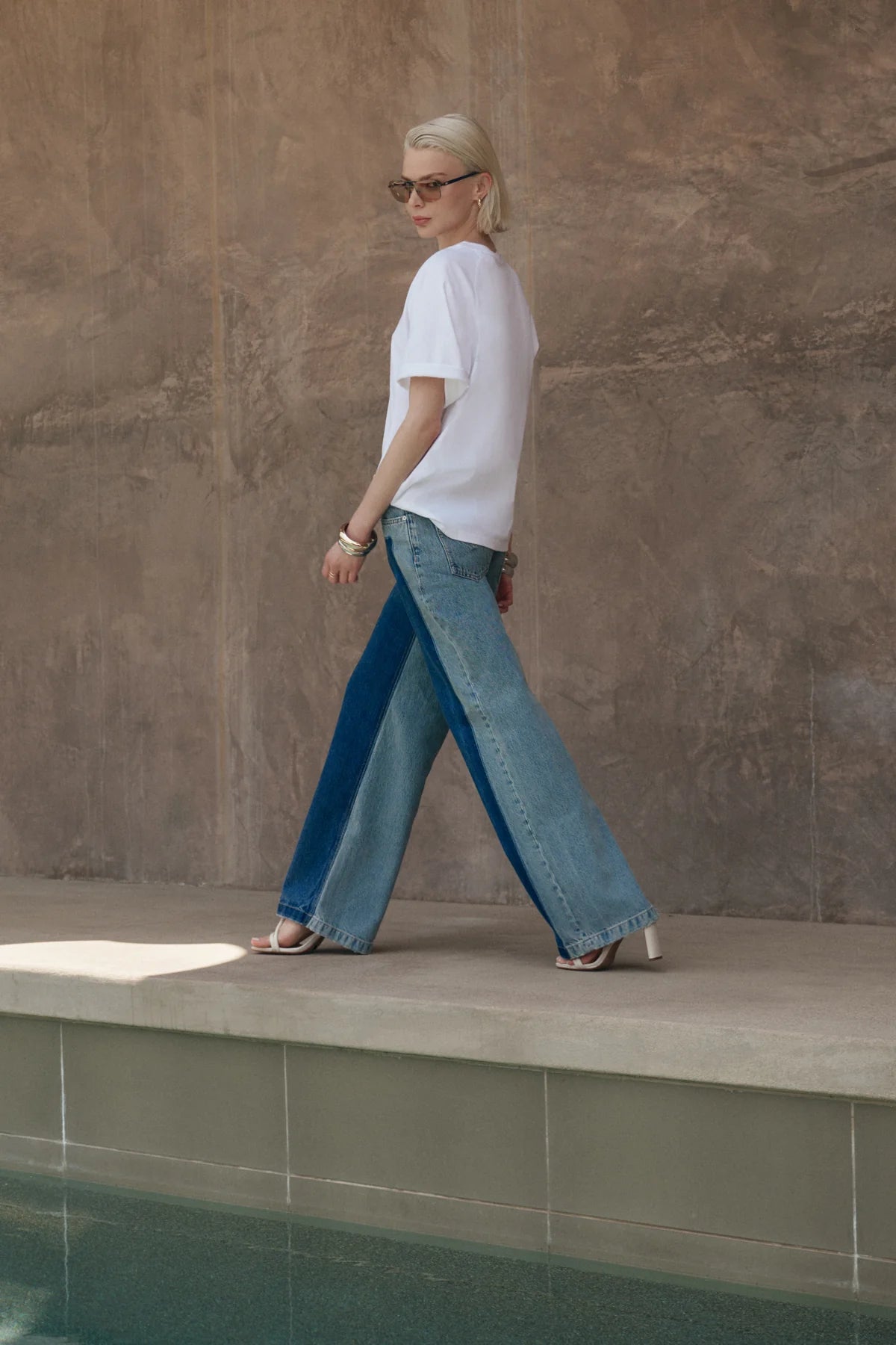 Rylee Low-Rise Loose Pant with Patch - Double Take