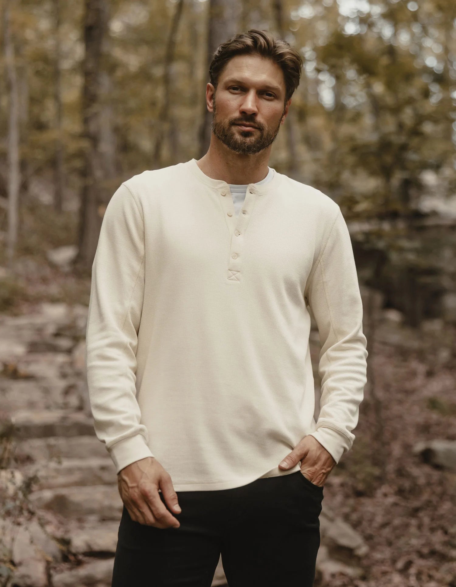 Vintage Thermal Mountain Henley