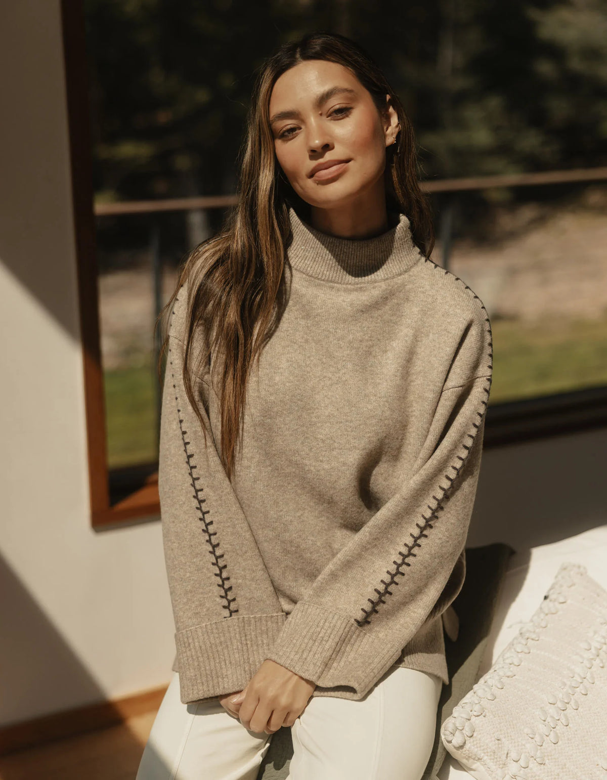 Craft Stitch Sweater - Teak