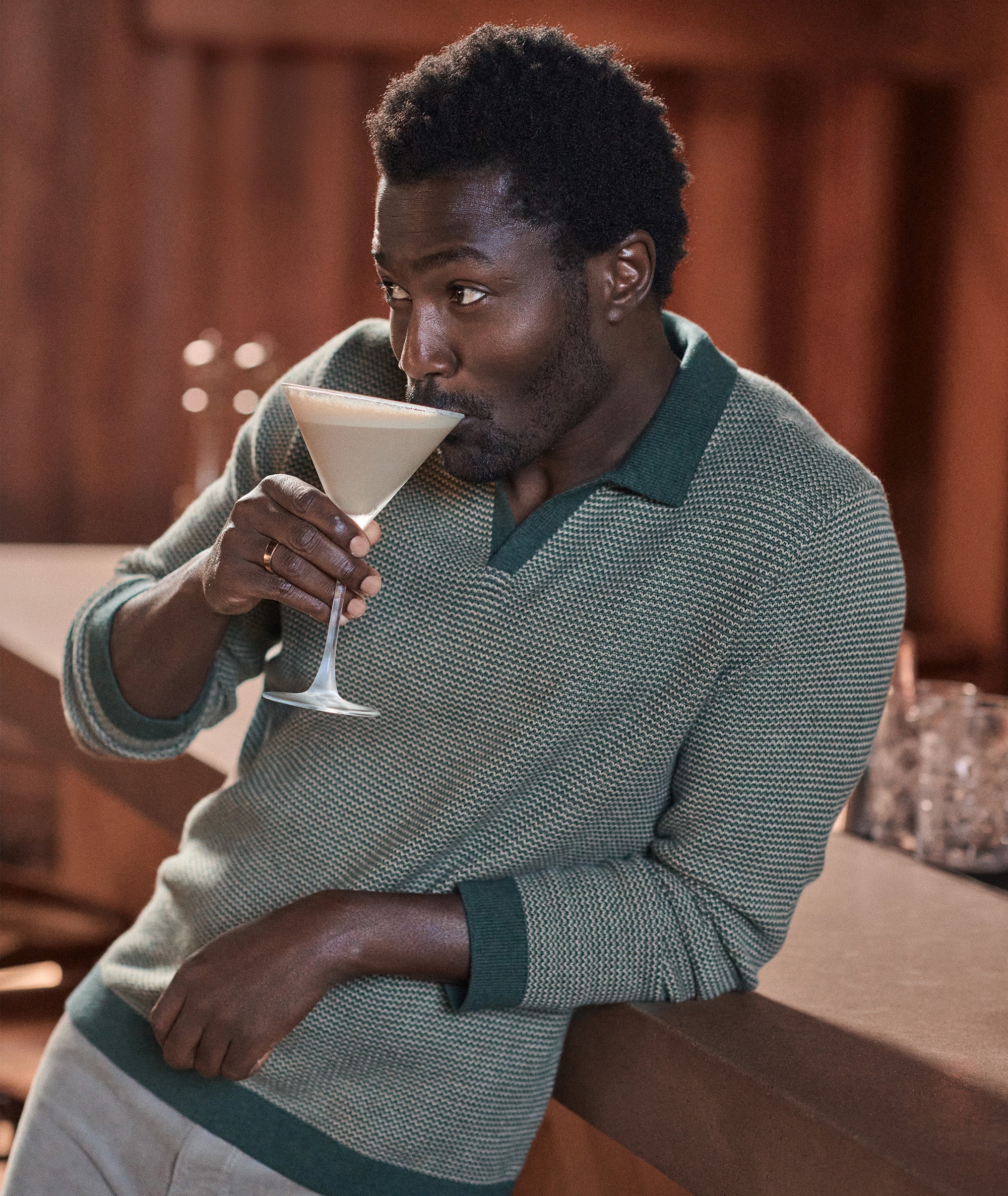 Liam Long Sleeve Sweater Polo