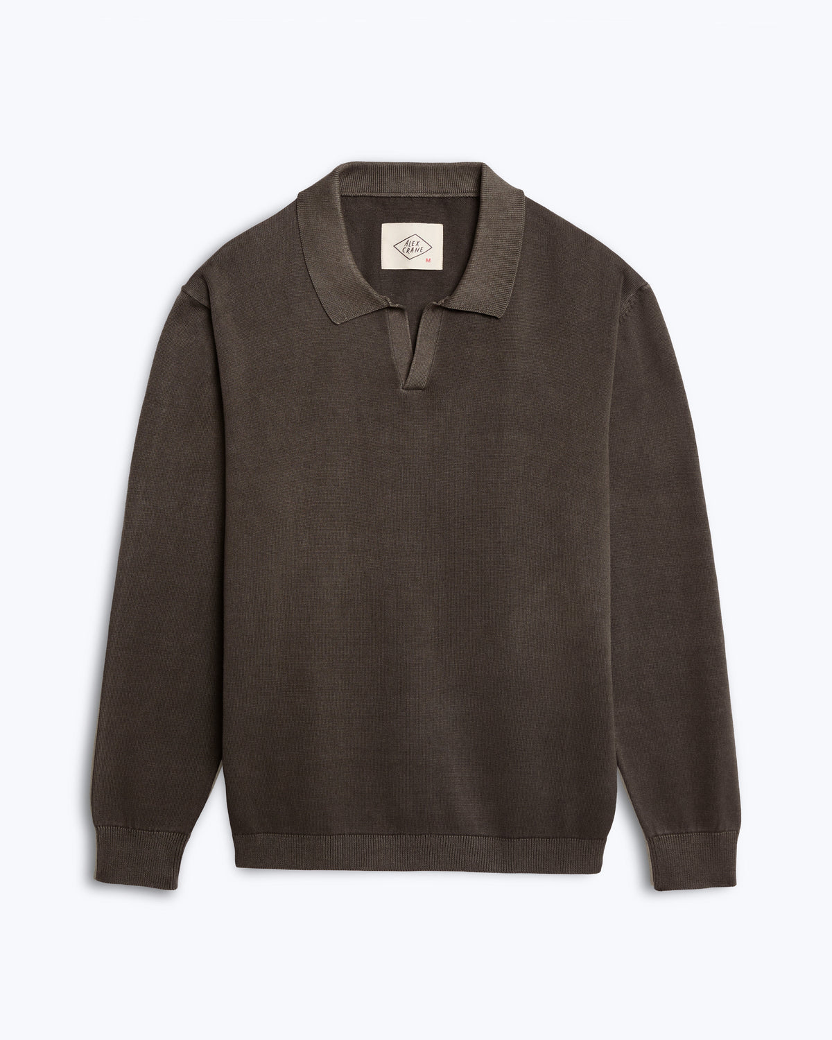 Long Sleeve Lolo Sweater Polo - Bark
