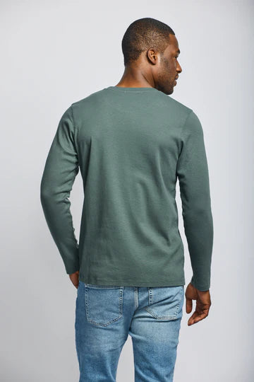 Long Sleeve Slub Crew