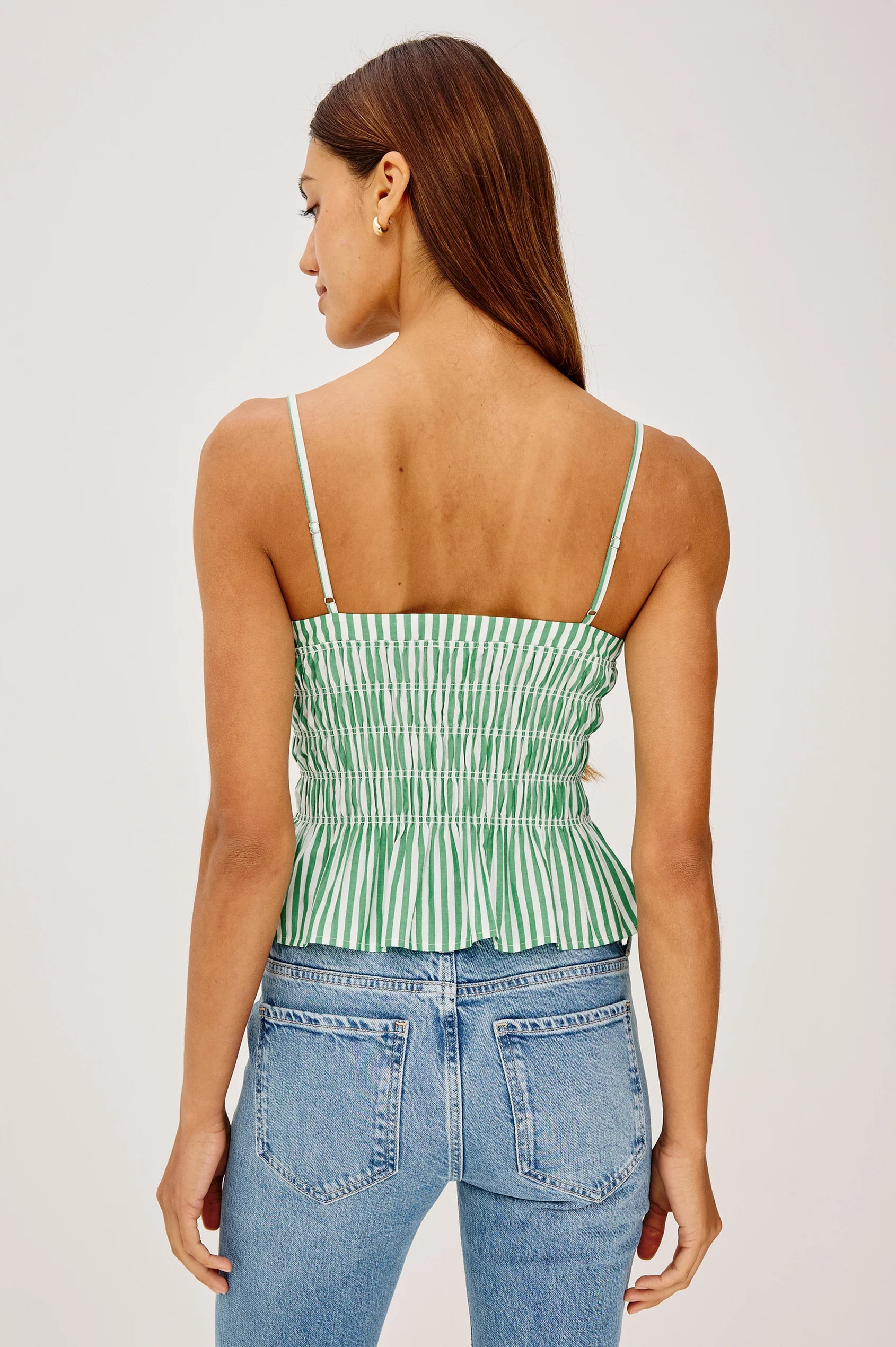 Makenna Top - Emerald Stripe