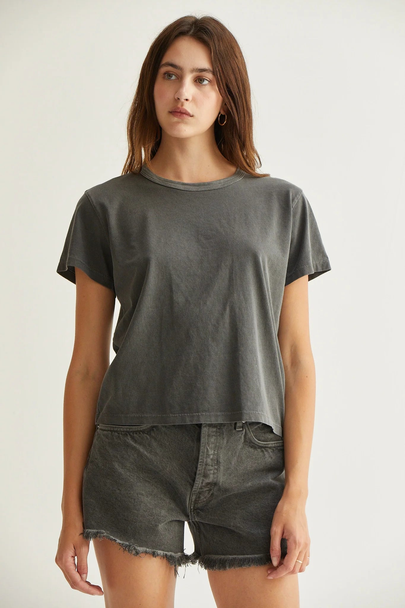 Marielle Classic Tee - Vintage Black
