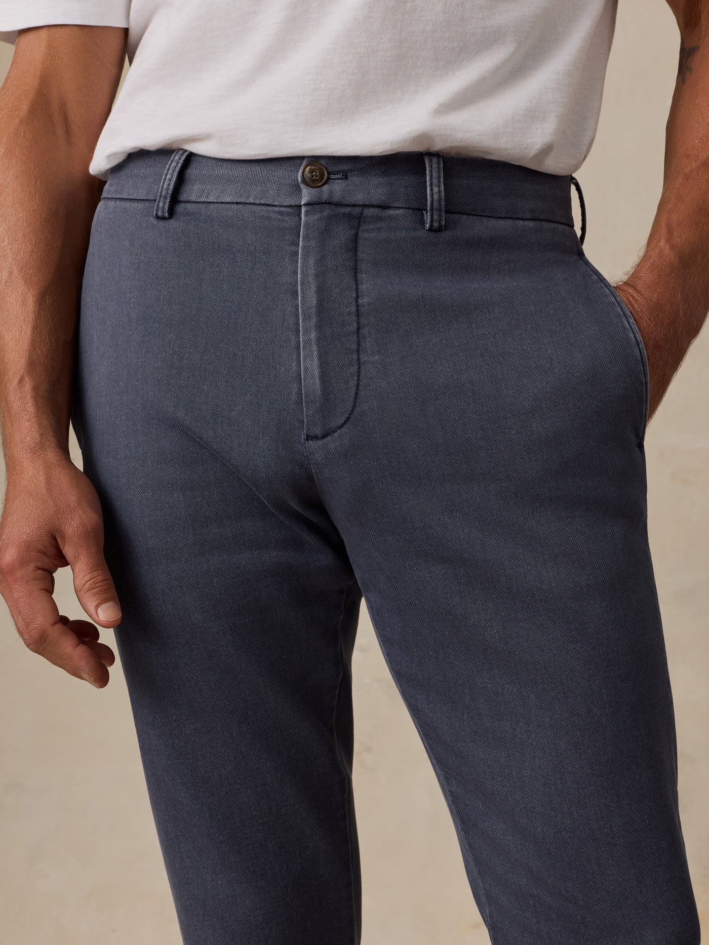Stretch Terry Trouser - Midnight Storm