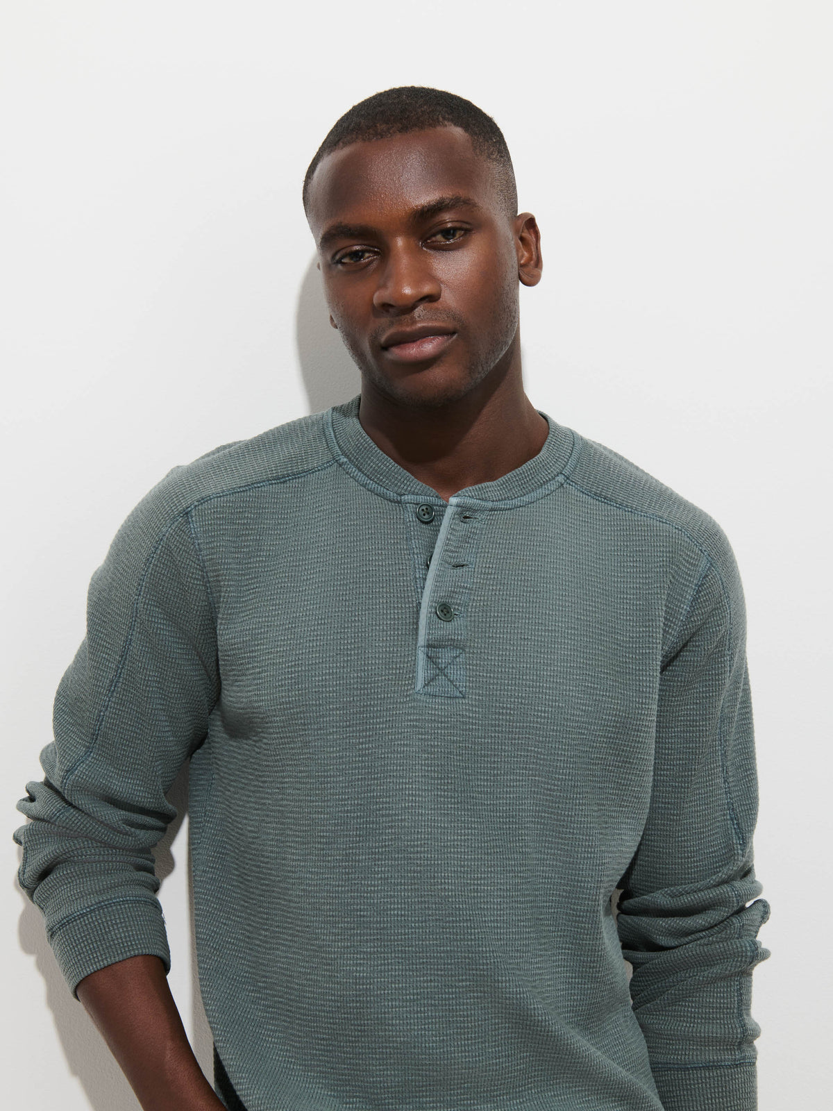 Austin Henley in Thermal Cotton - Sage