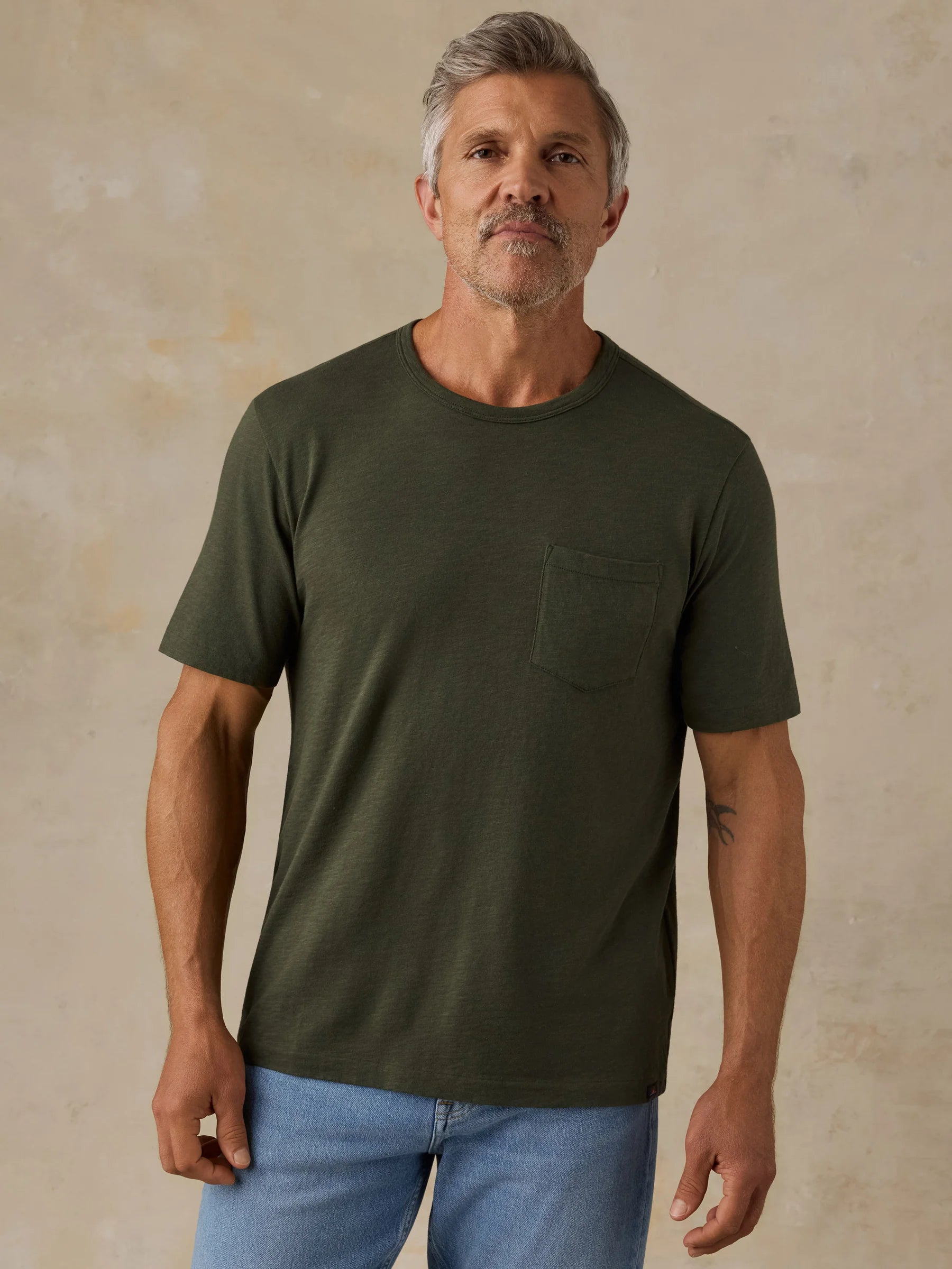 Sunwashed Pocket Tee - Forest Grove