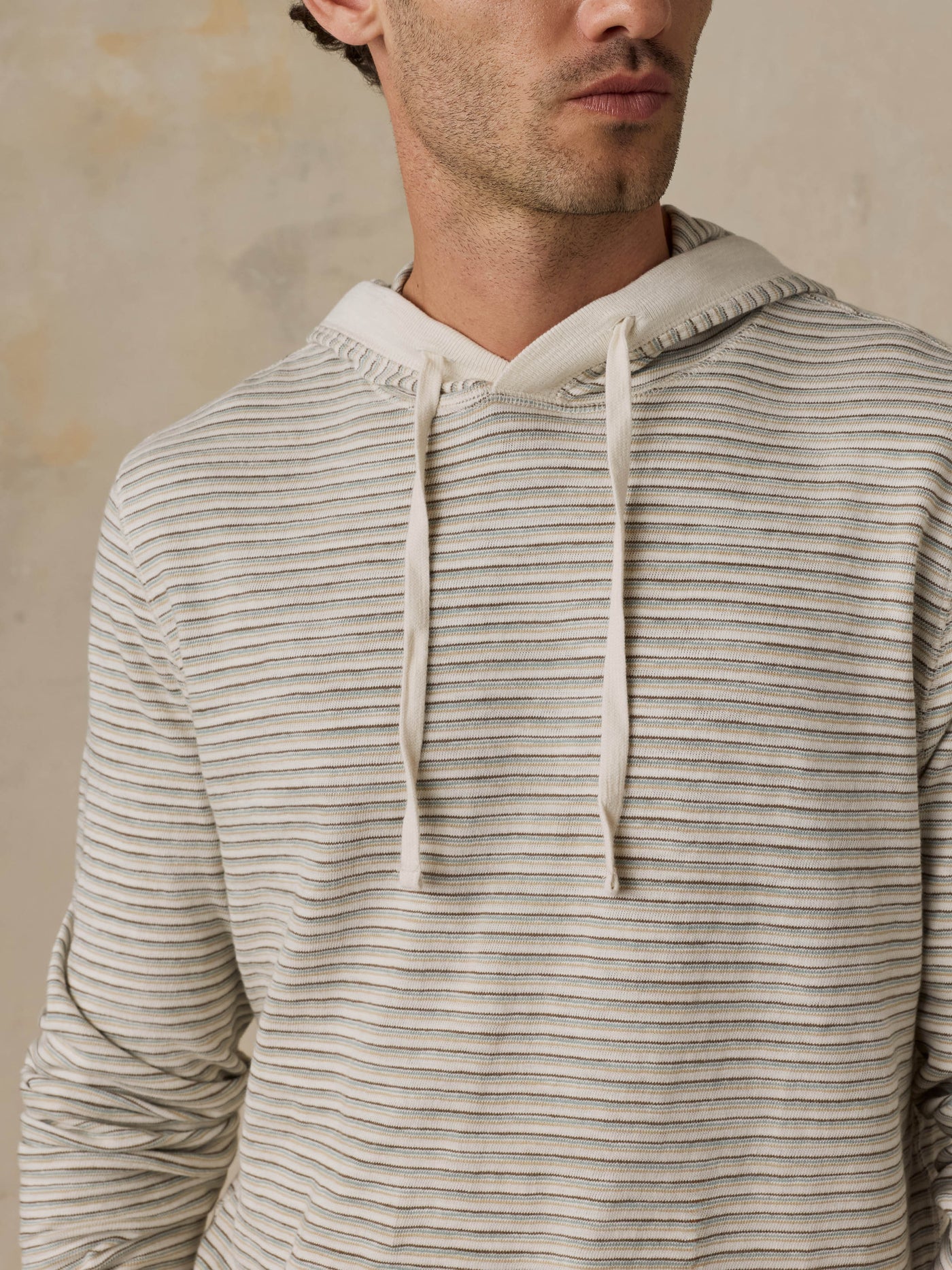 Sunwashed Slub Hoodie - Cedar Falls Stripe