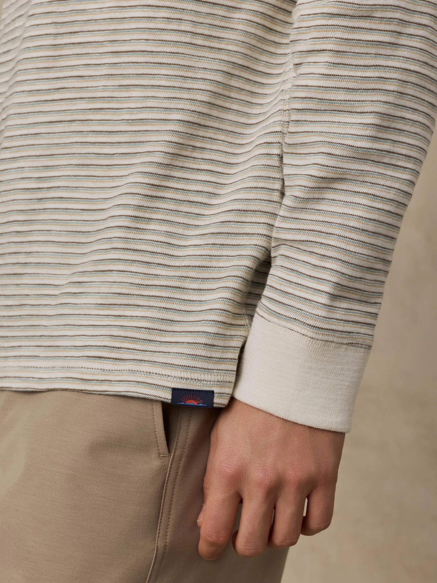 Sunwashed Slub Hoodie - Cedar Falls Stripe