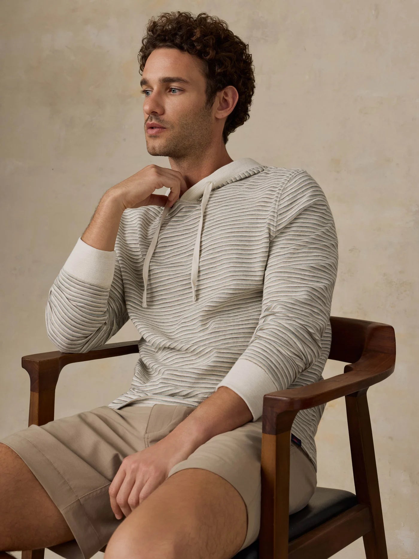 Sunwashed Slub Hoodie - Cedar Falls Stripe